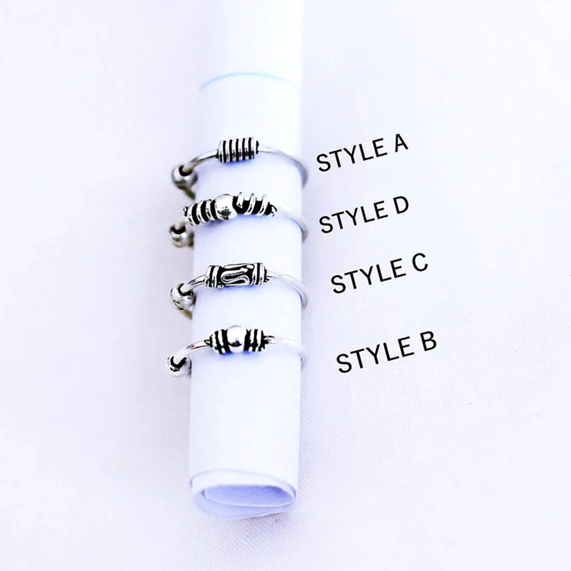 BEADED NOSE HOOP - 4 Styles