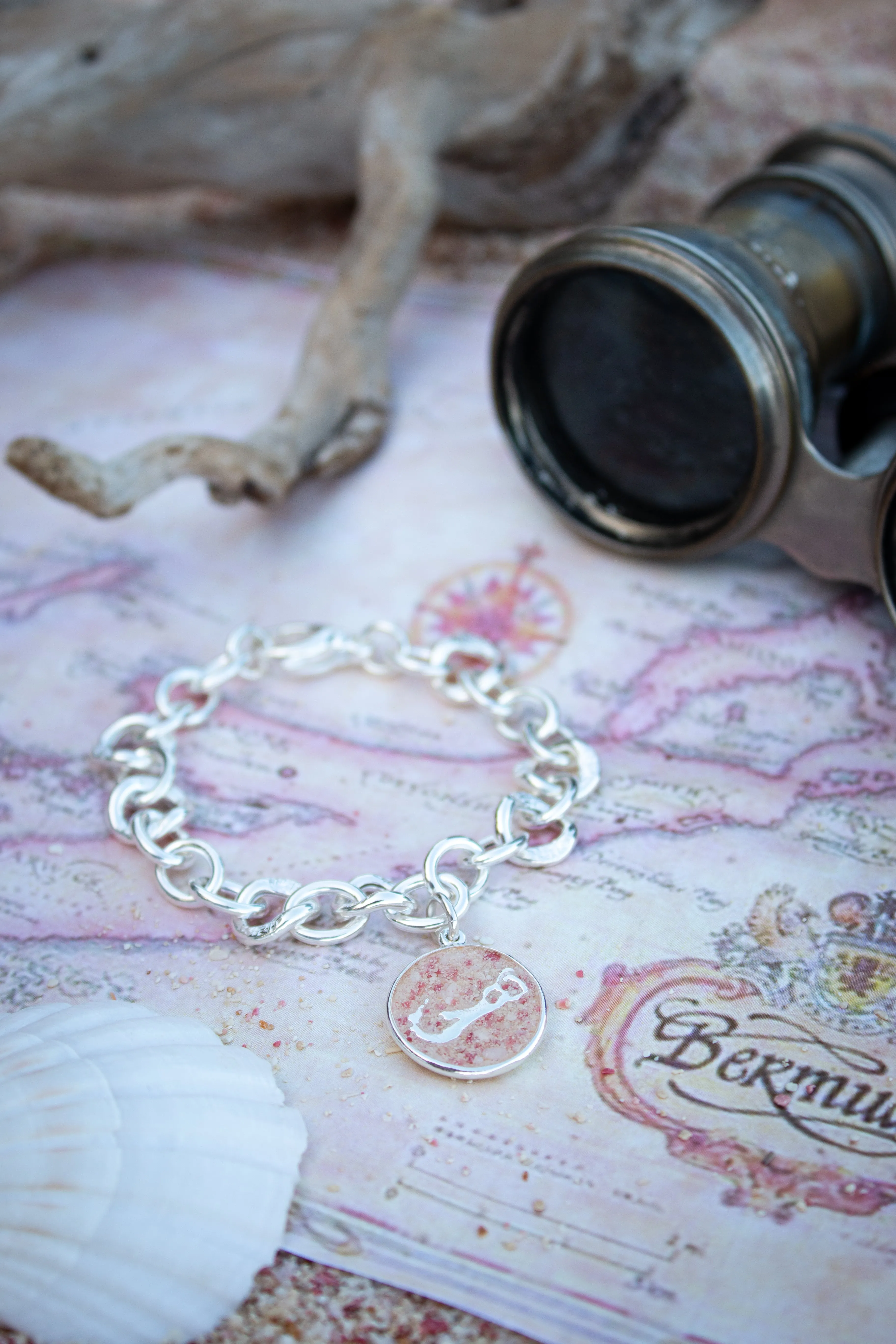 Bermuda ~ Coin Chunky Chain Bracelet