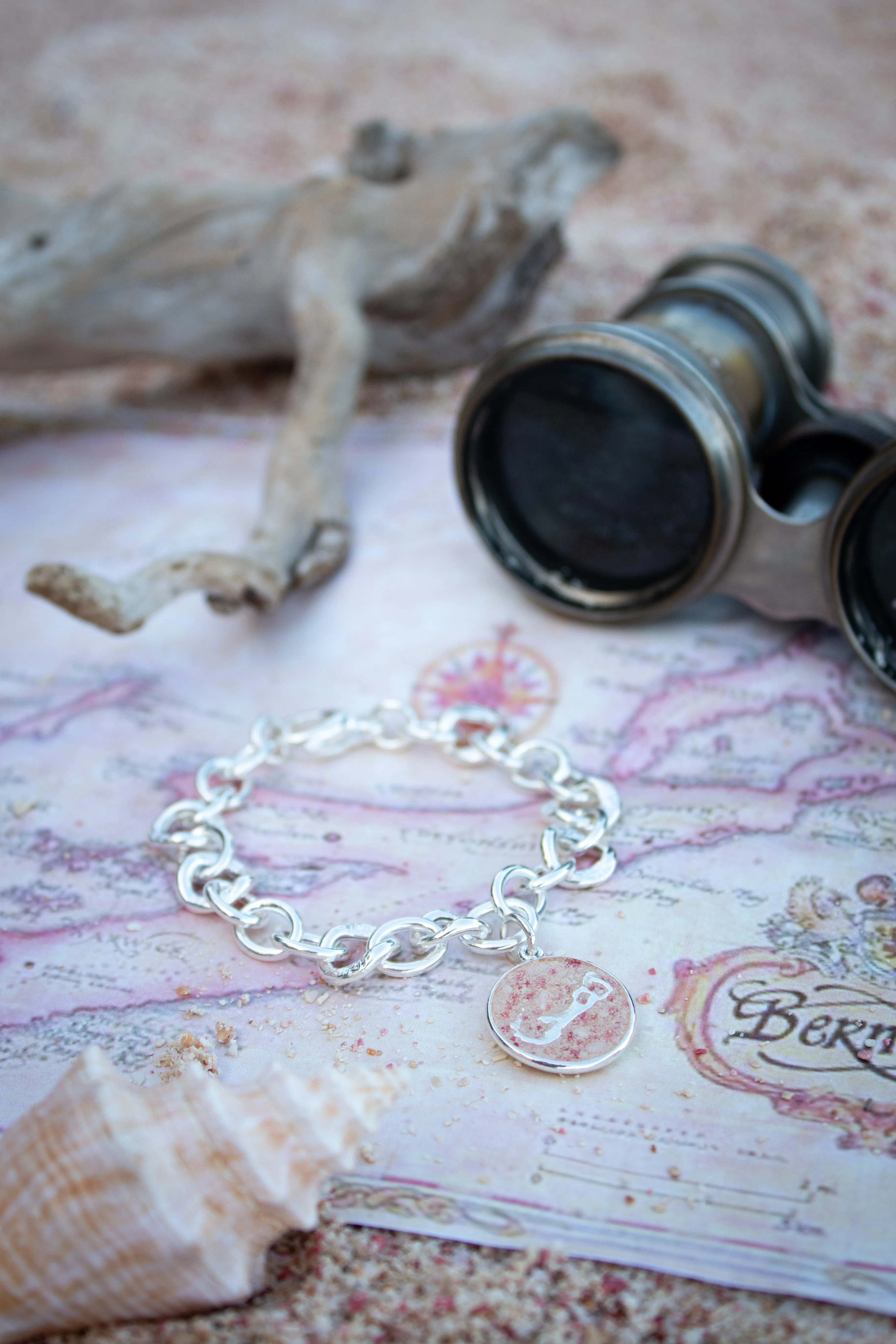 Bermuda ~ Coin Chunky Chain Bracelet