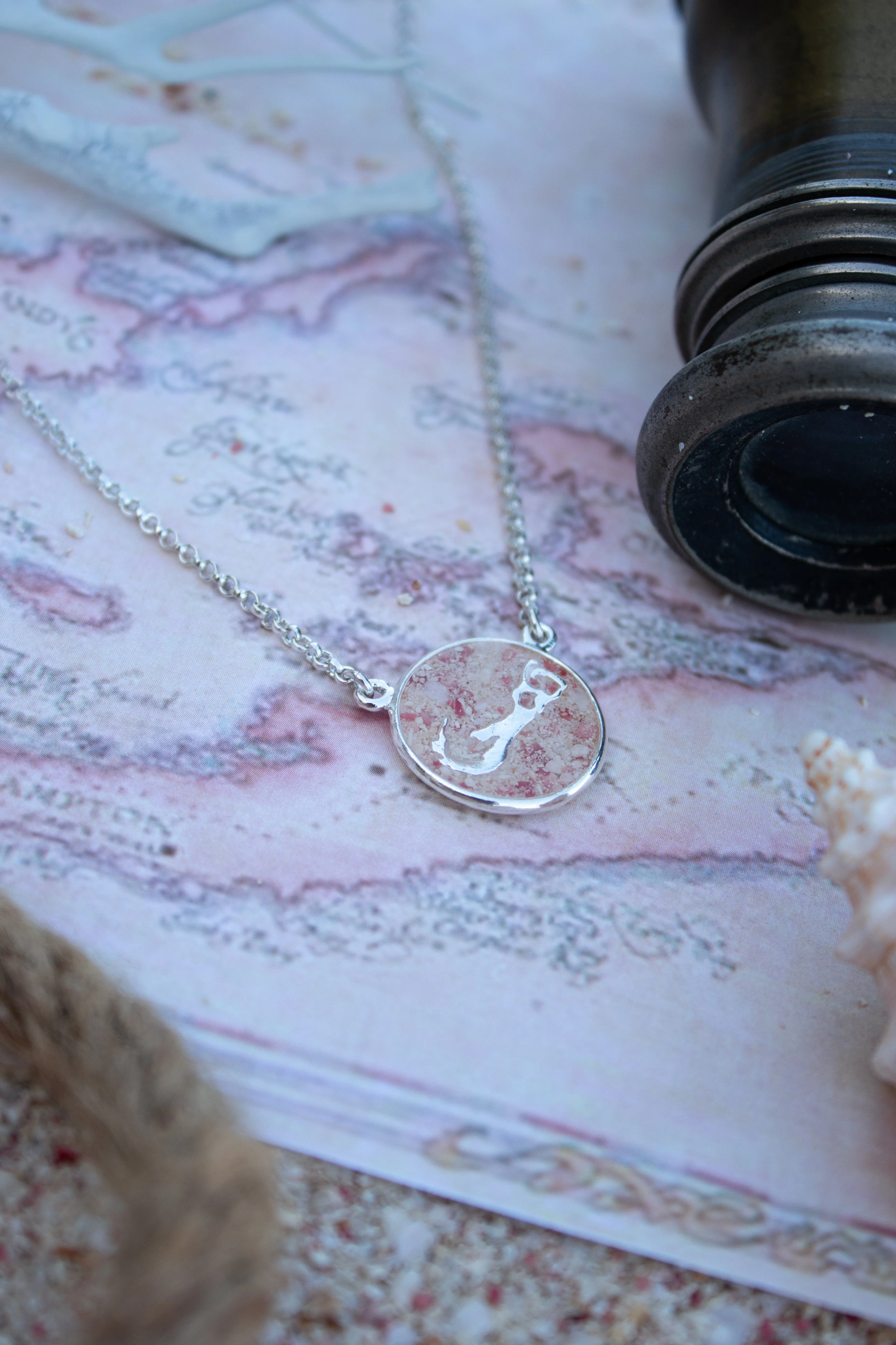 Bermuda ~  Coin Inline Necklace
