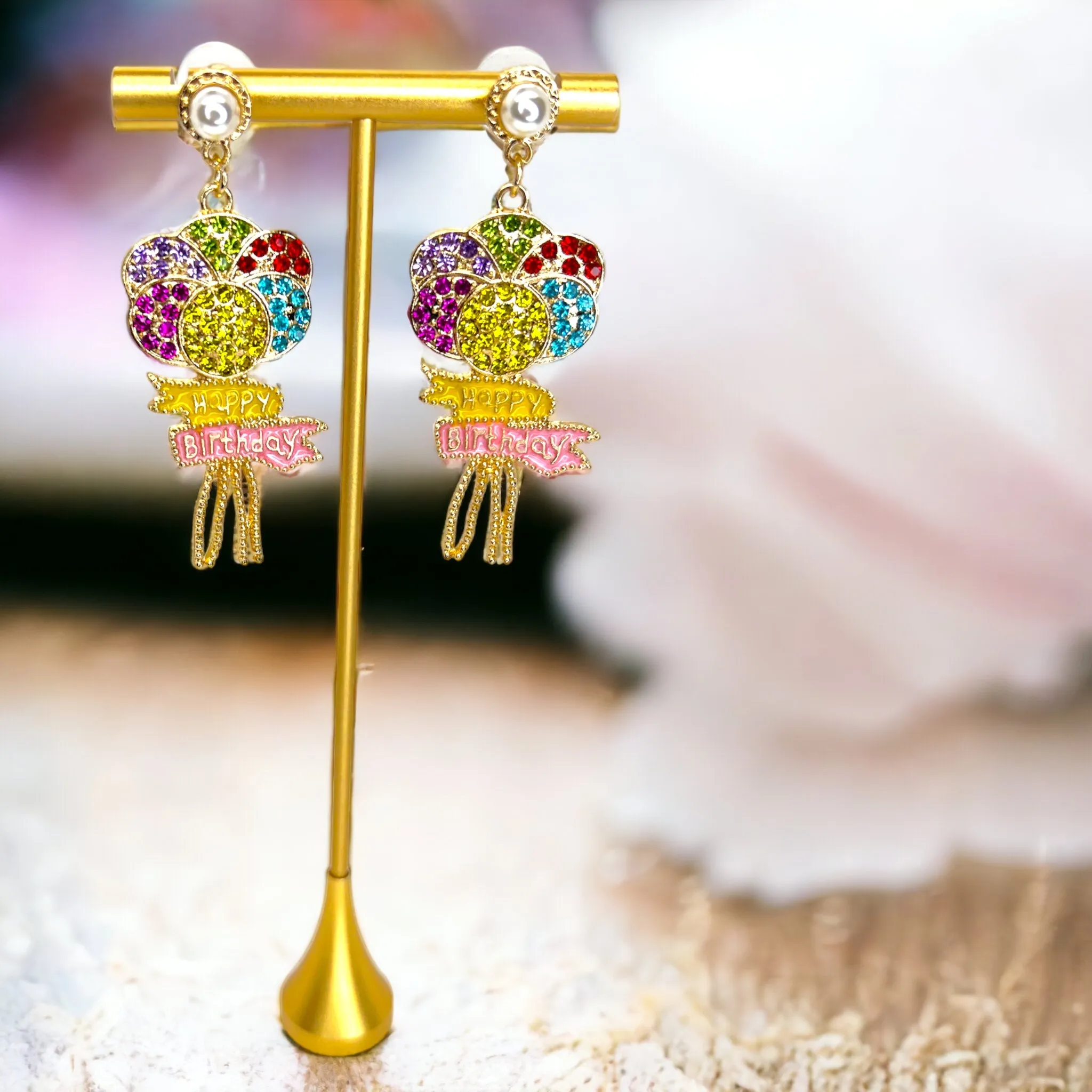 Birthday Earrings - Birthday Accessories, Birthday Queen, Birthday Girl Earrings, Happy Birthday