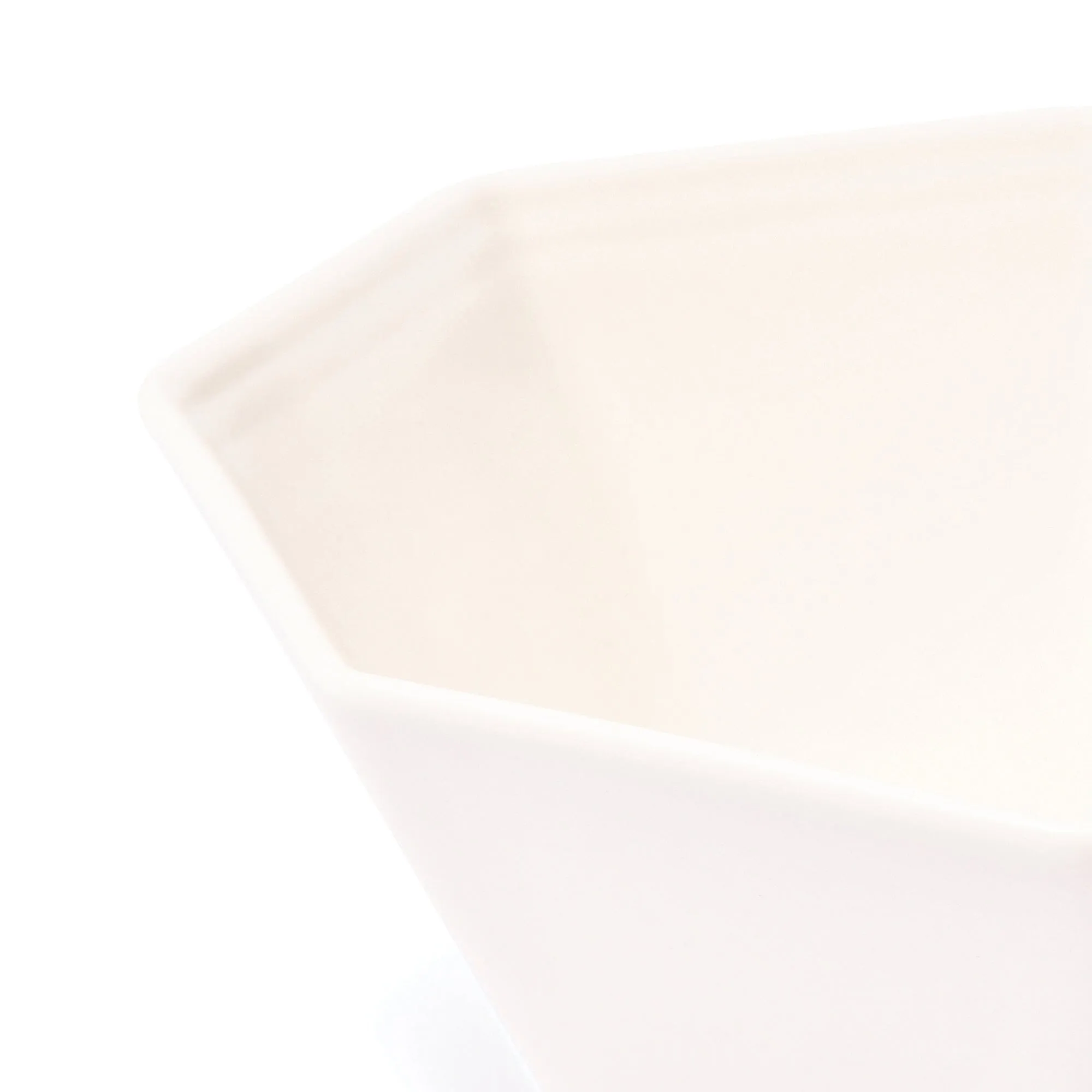 Blanche Bowl Medium Octagon  White