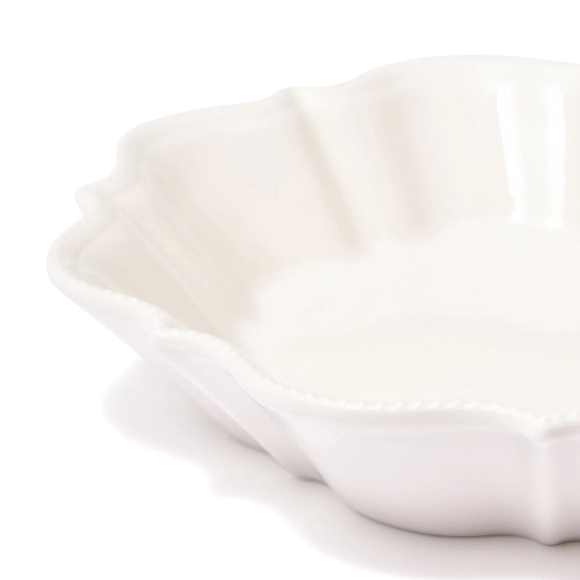 Blanche Deep Plate Wave  White
