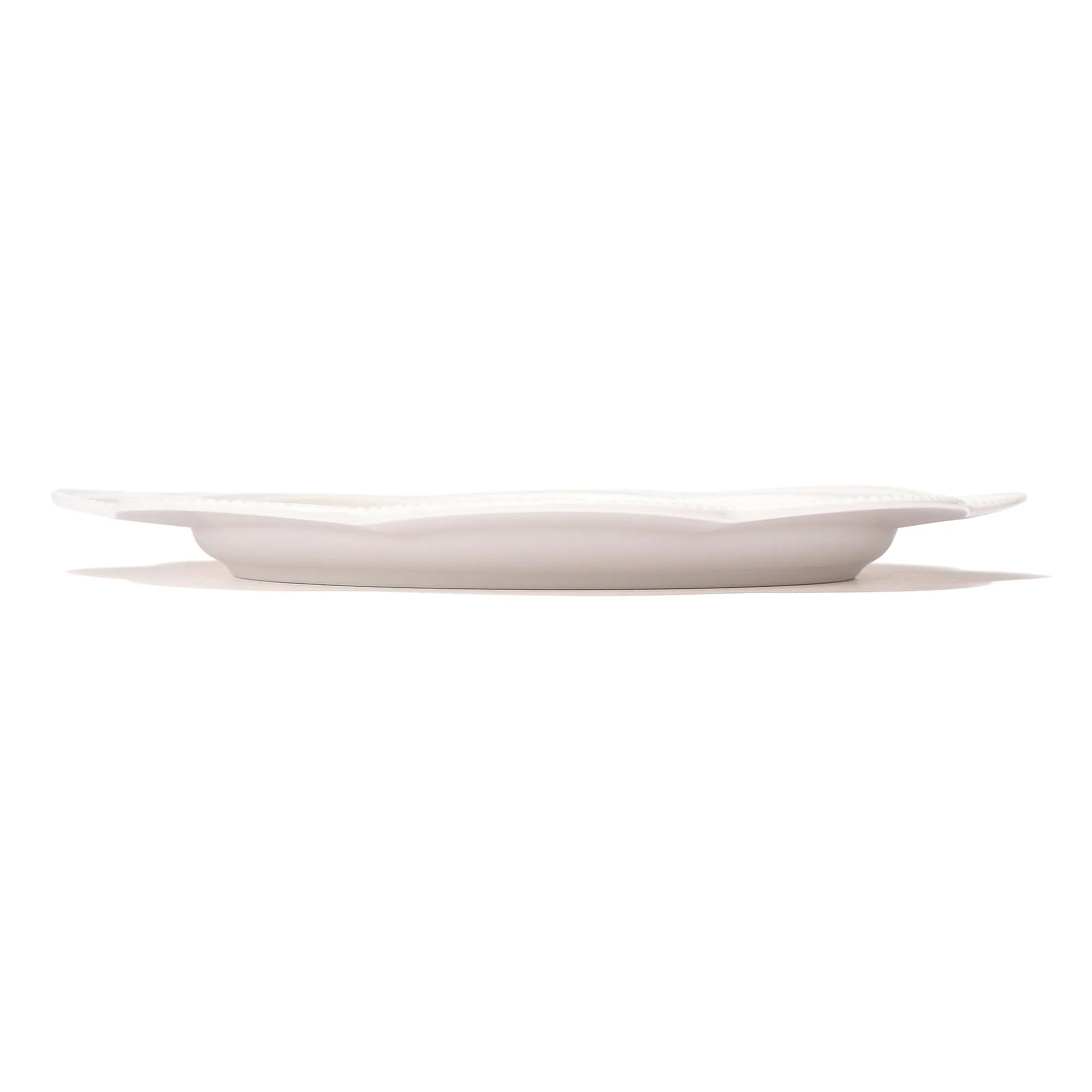 Blanche Plate Large Flower  White