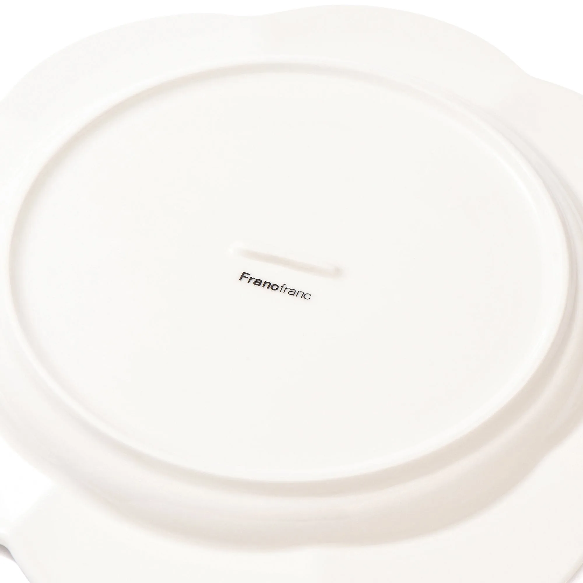 Blanche Plate Large Flower  White