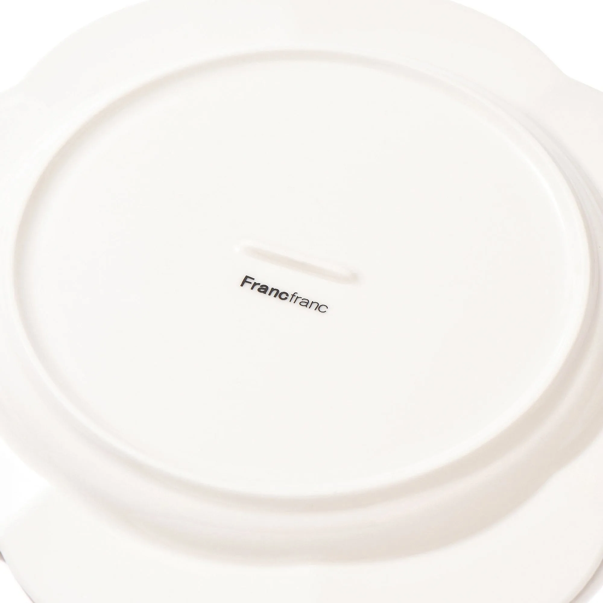 Blanche Plate Medium Flower  White