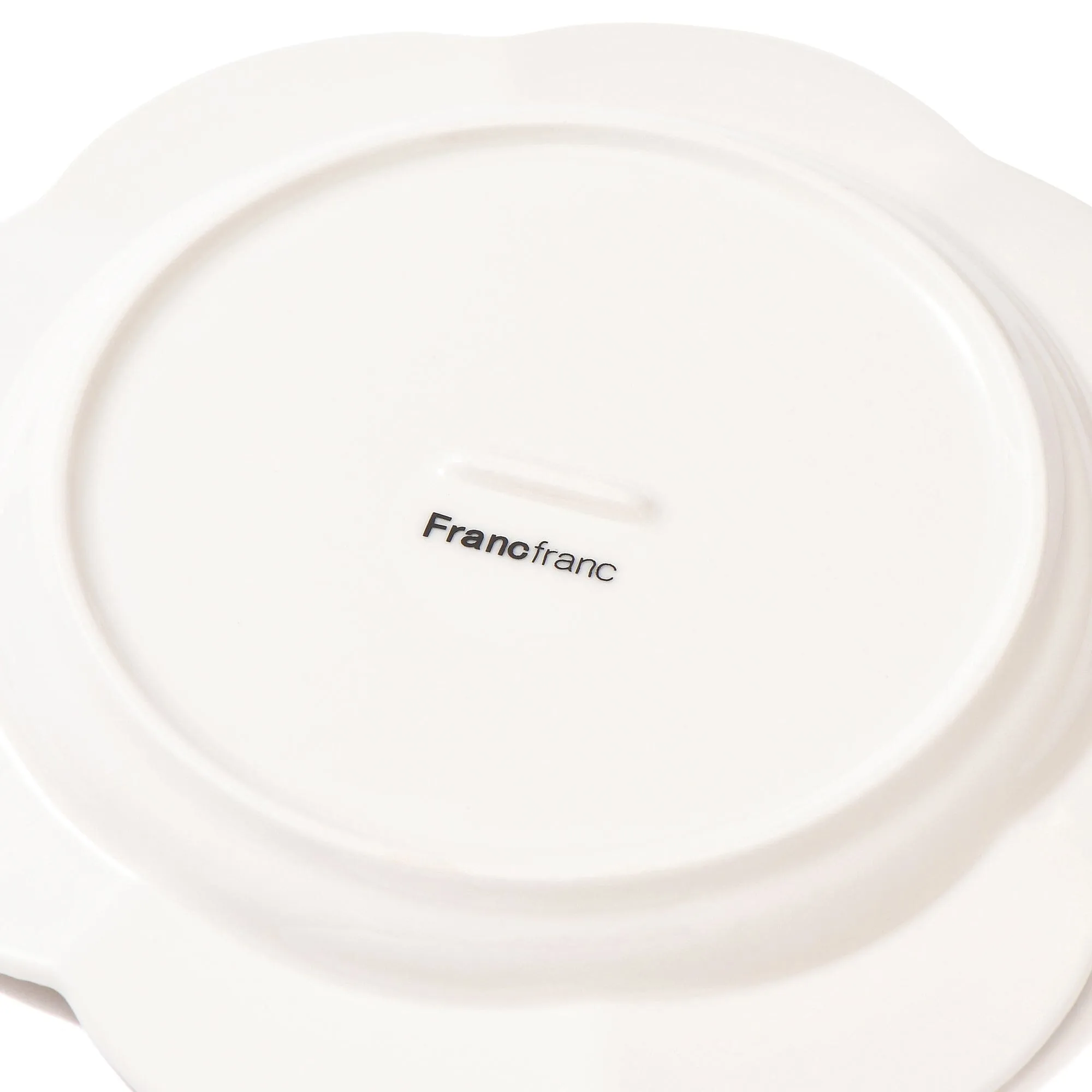 Blanche Plate Small Flower  White