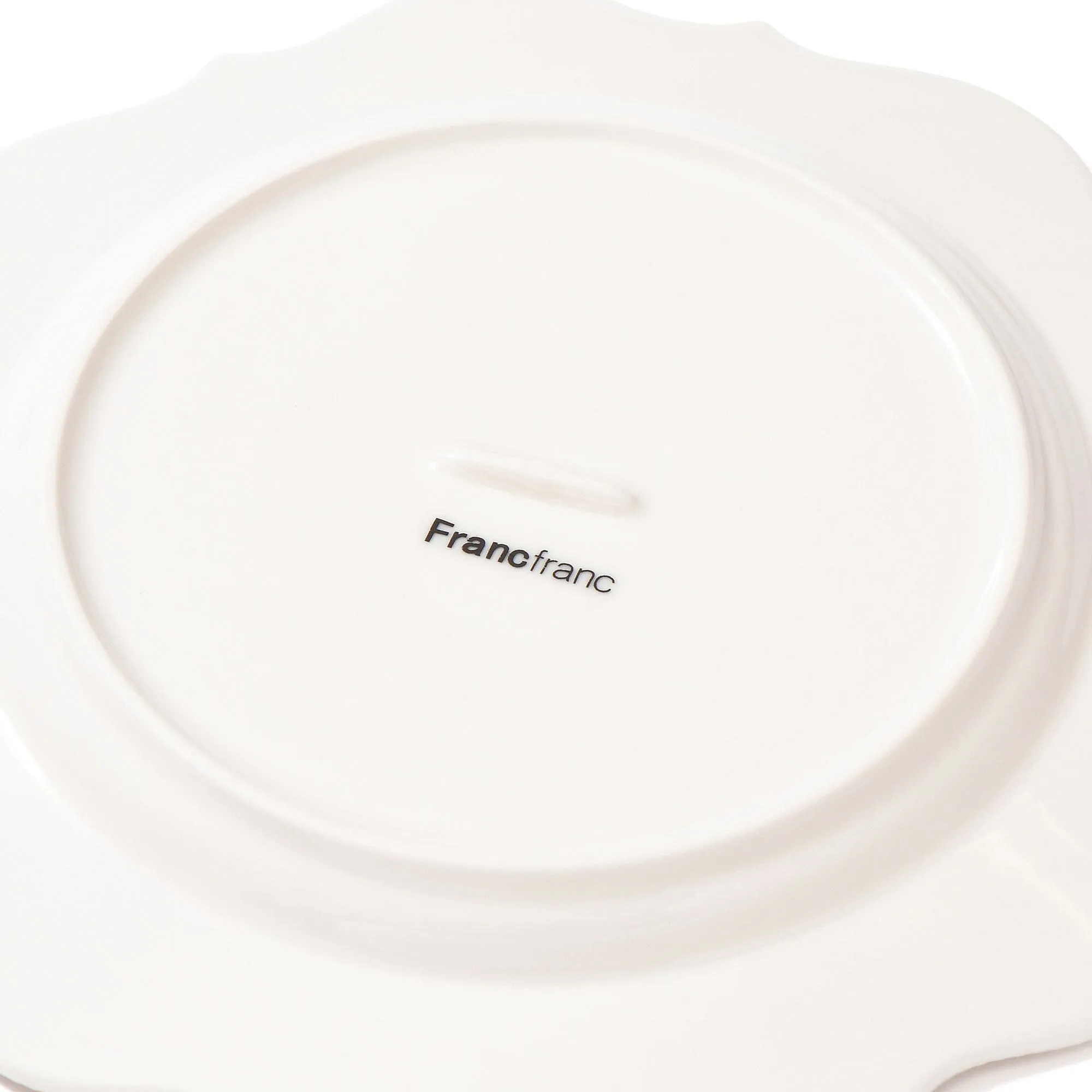 Blanche Plate Small Wave  White