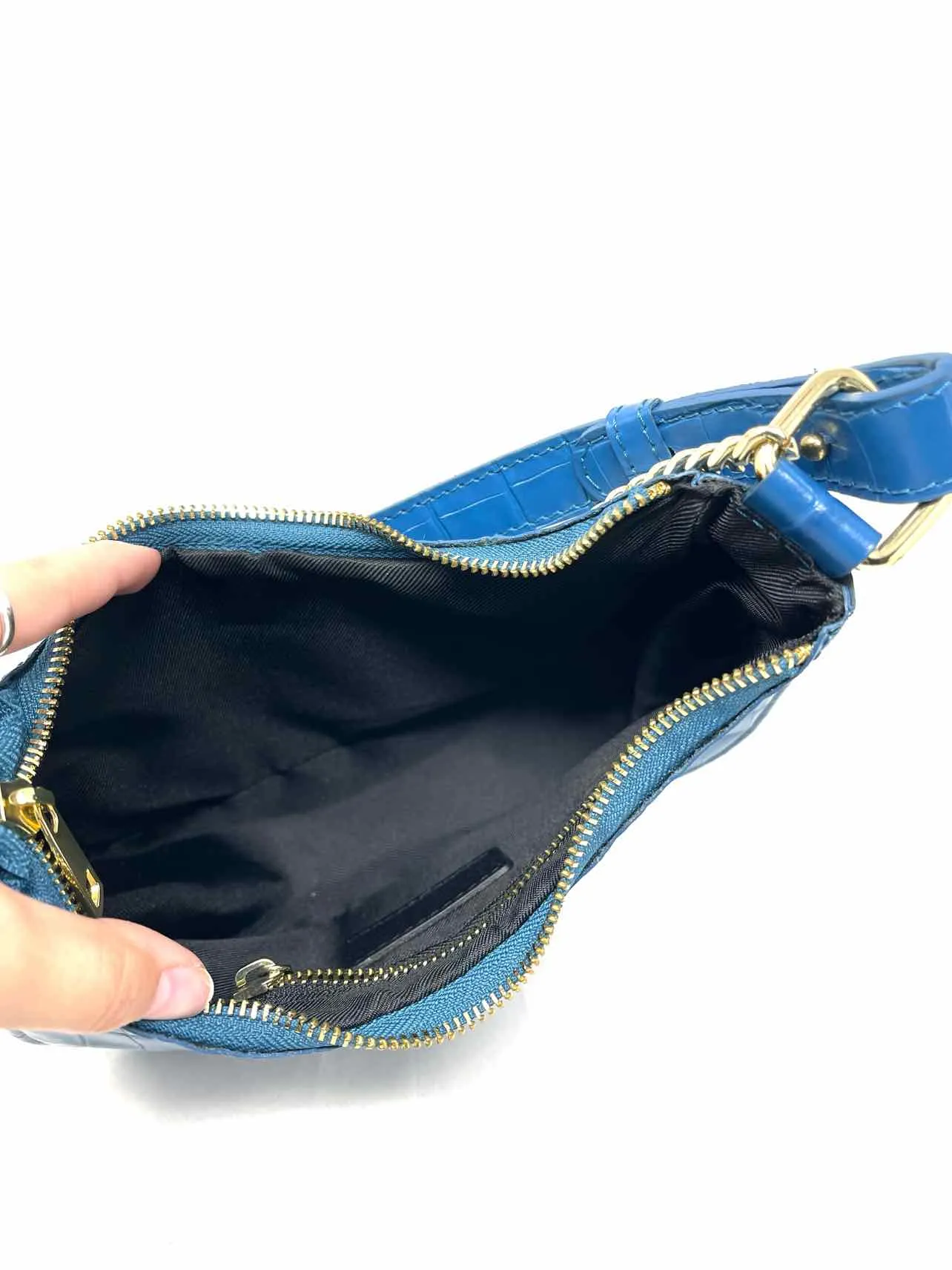 Blue/Gold Reptile Chain Purses Purse