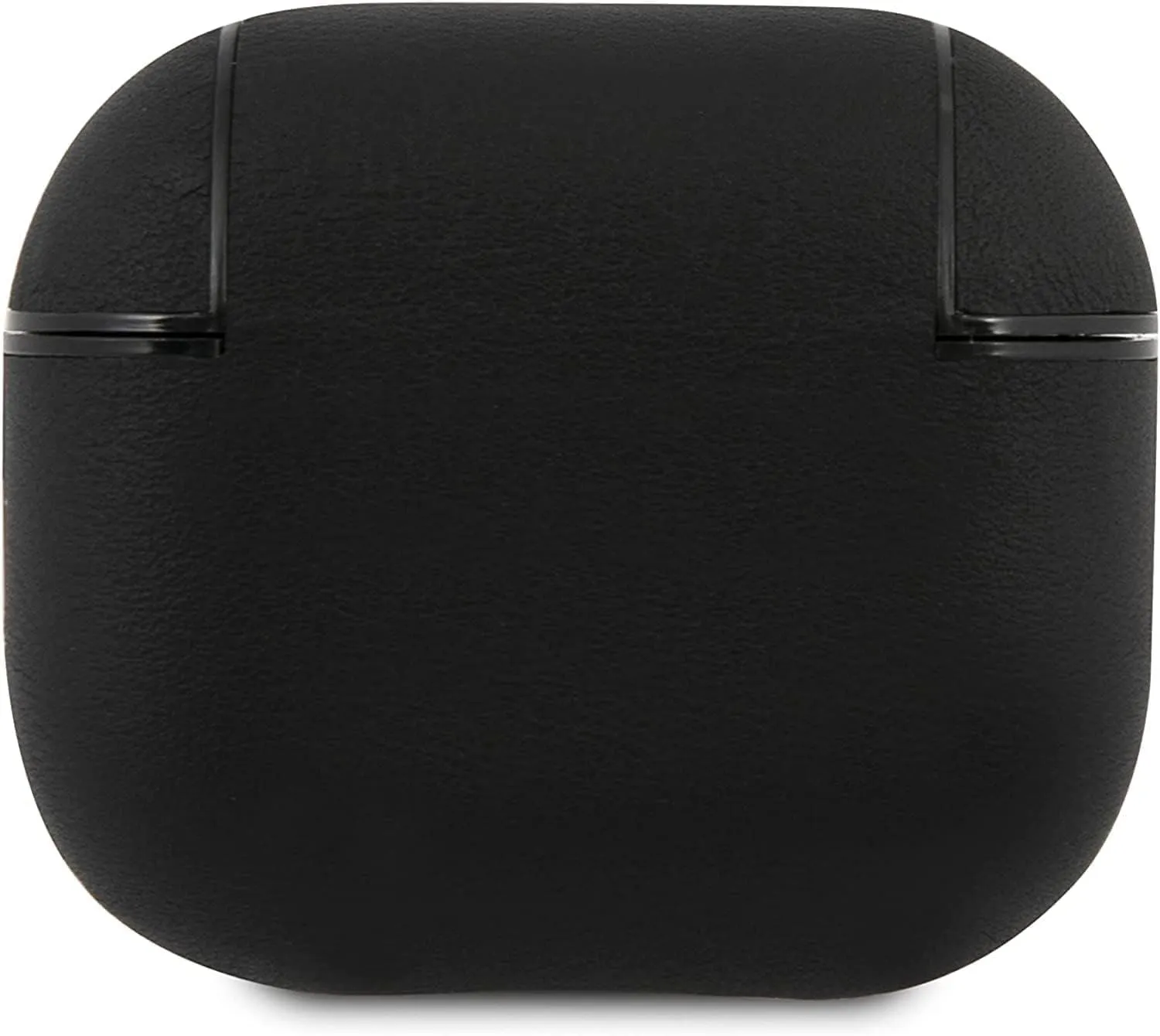 BMW Leather Cover with Silver Logo for Airpods 3 Black - BMA3SSLBK