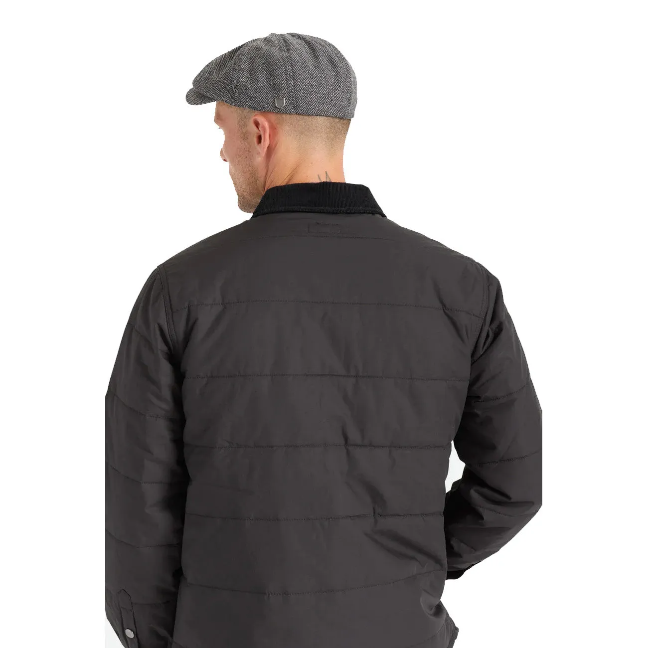 Brixton Brood Snap Cap Grey Black
