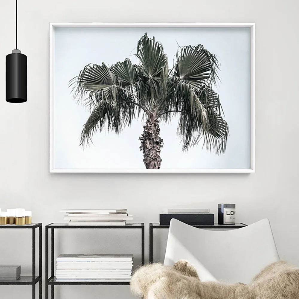 California Coastal Palm Tree Landscape - Art Print