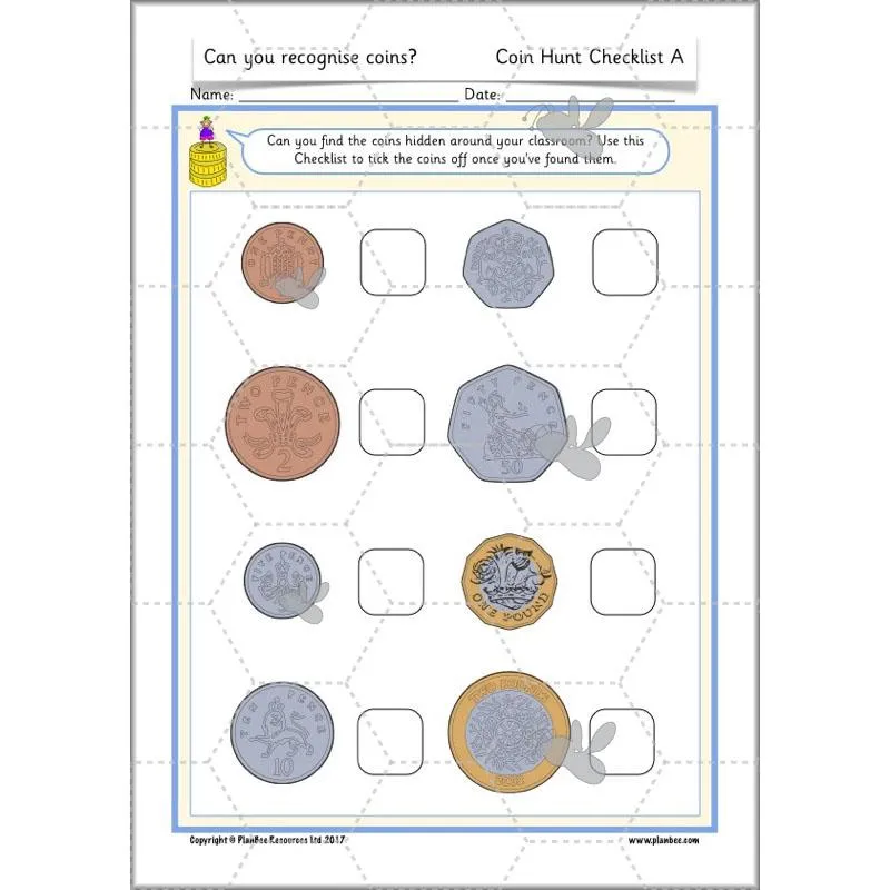 Can you recognise coins?