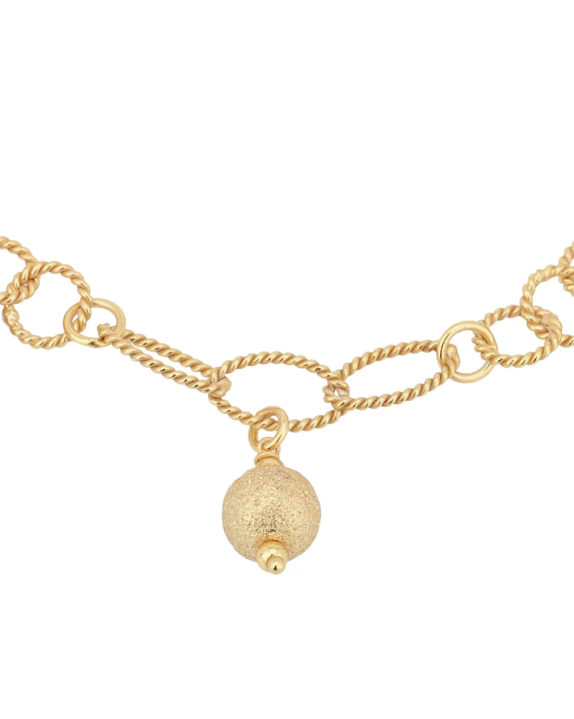 Carlton London Gold Plated Charm Bracelet For Women