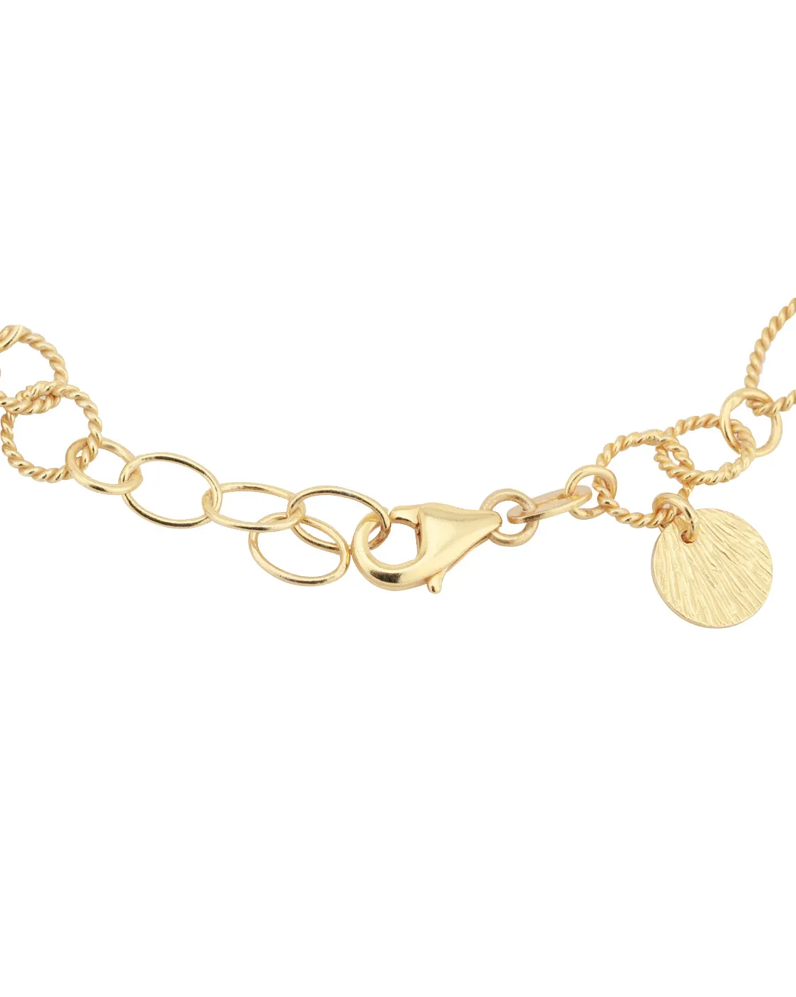 Carlton London Gold Plated Charm Bracelet For Women