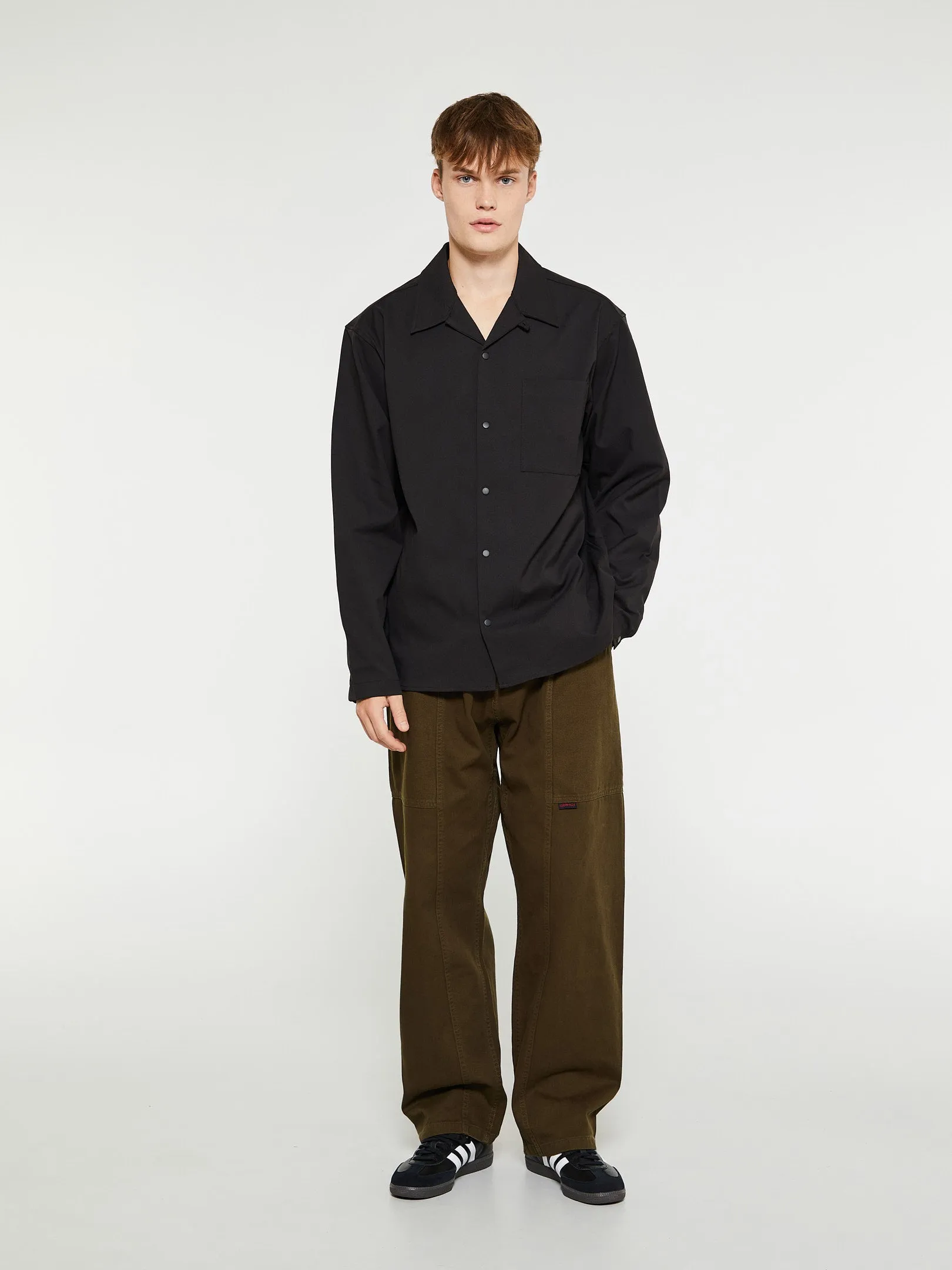 Carsten Solotex Twill Shirt in Black