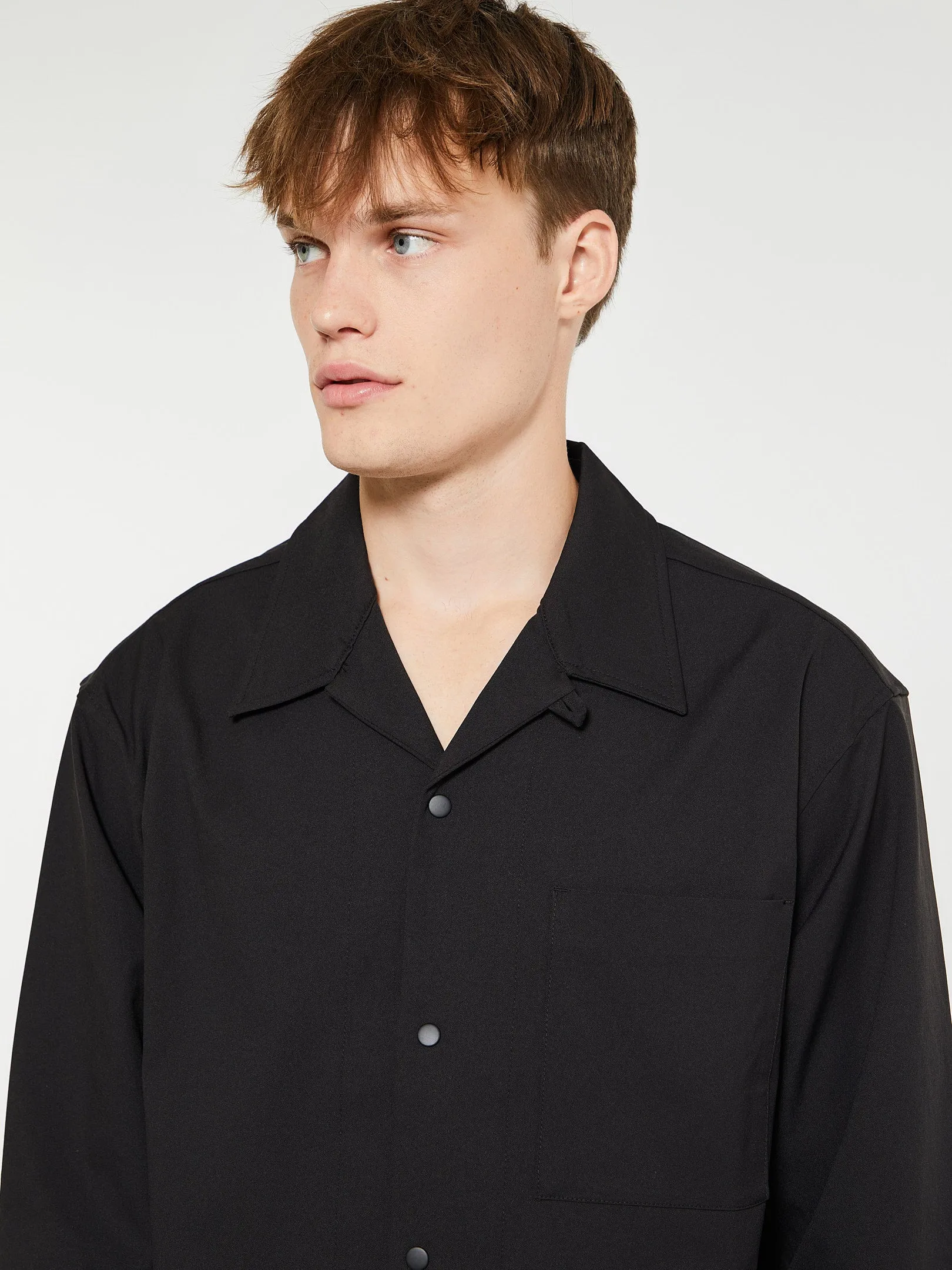 Carsten Solotex Twill Shirt in Black