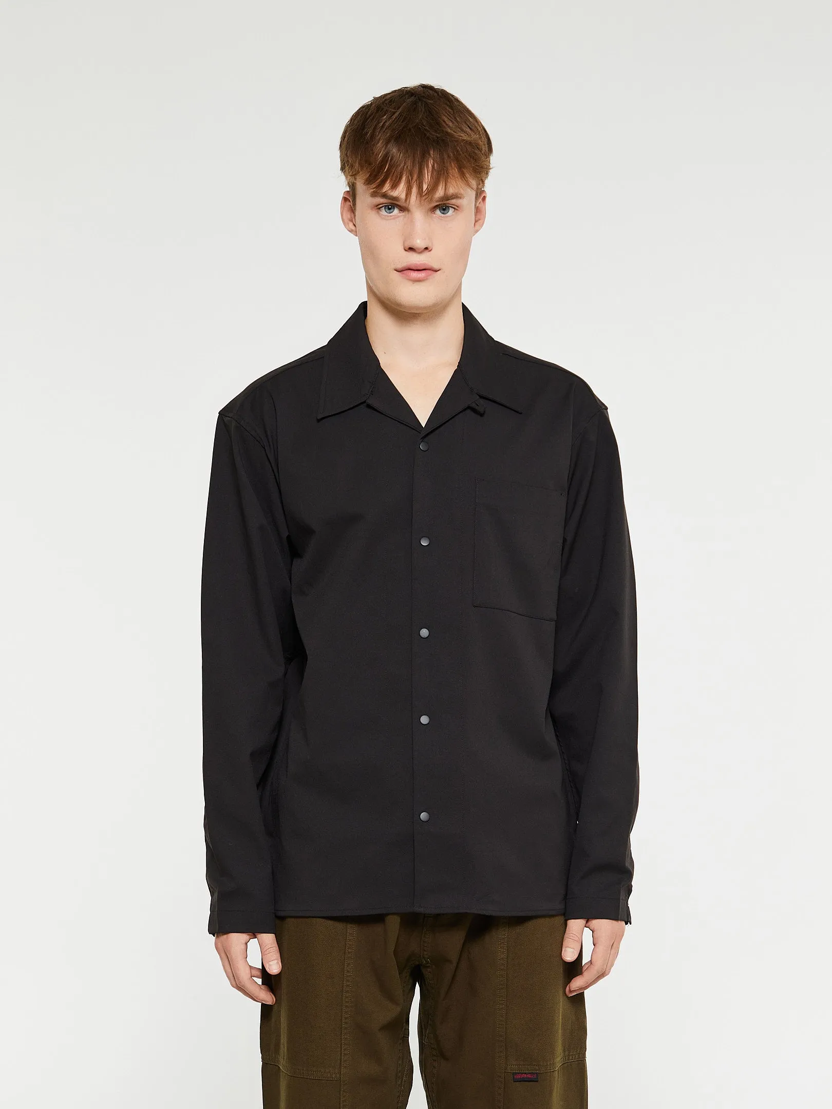 Carsten Solotex Twill Shirt in Black