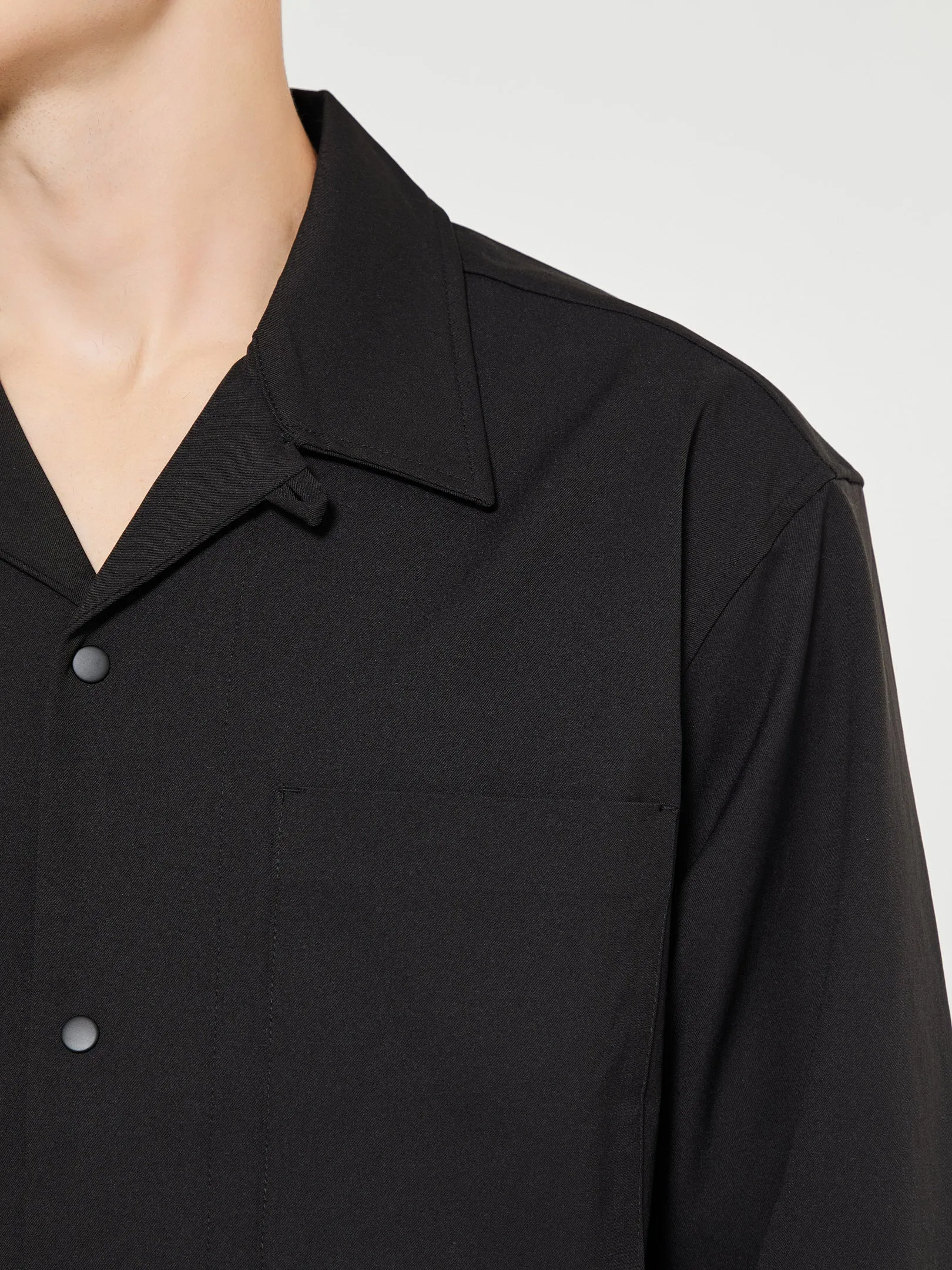 Carsten Solotex Twill Shirt in Black