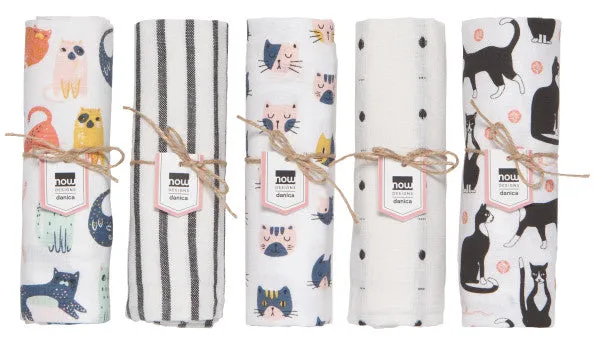 Cats Dish/Tea Towel Collection (Multiple Styles)