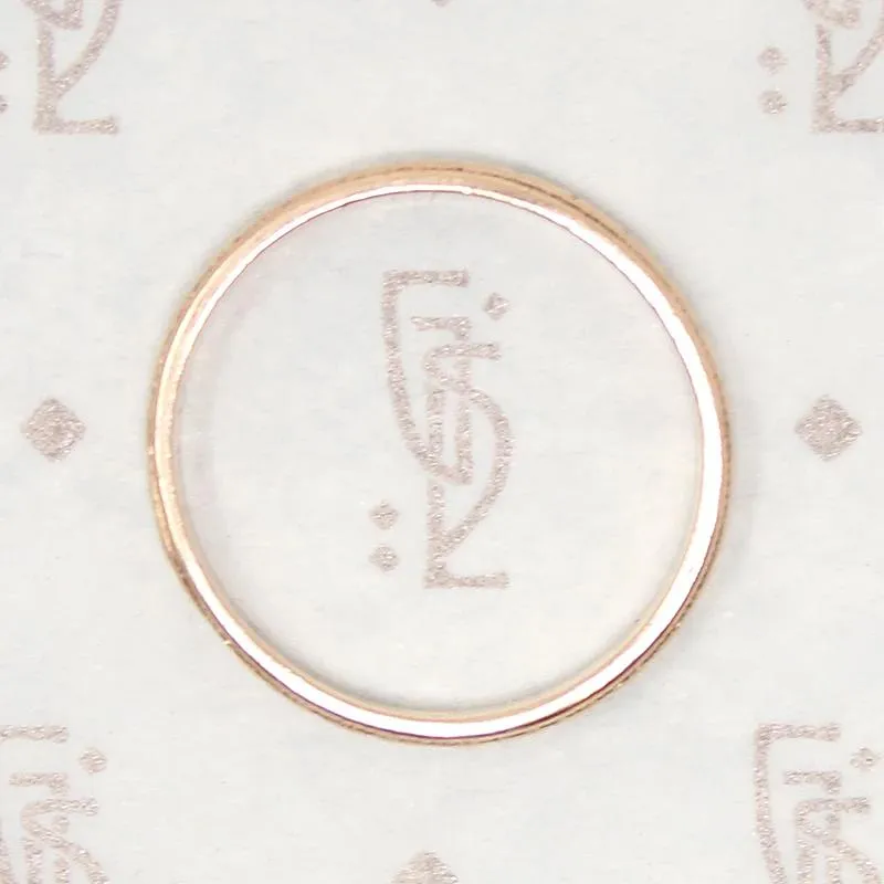 Charming Deco Design Band in Recycled Rose Gold