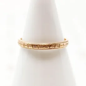 Charming Deco Design Band in Recycled Rose Gold