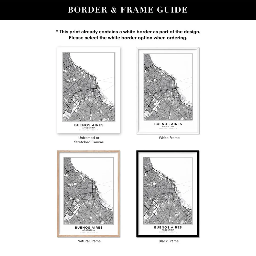City Map | BUENOS AIRES - Art Print