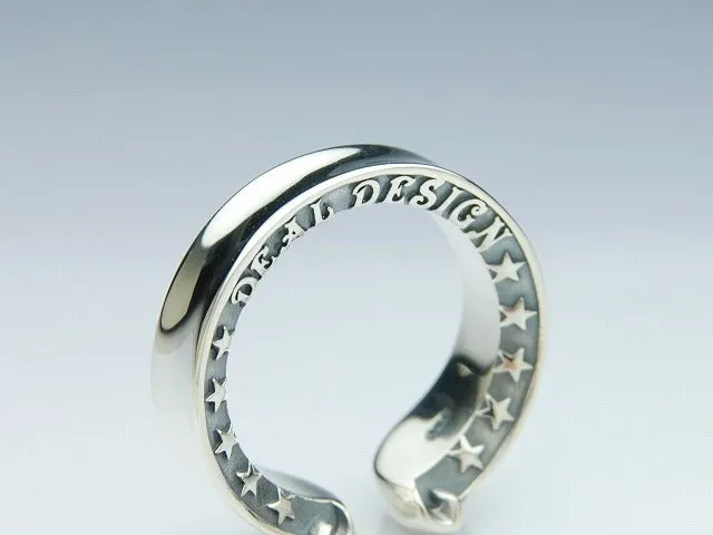Coin Hole Horseshoe Ring
