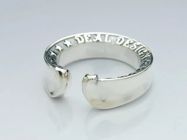 Coin Hole Horseshoe Ring
