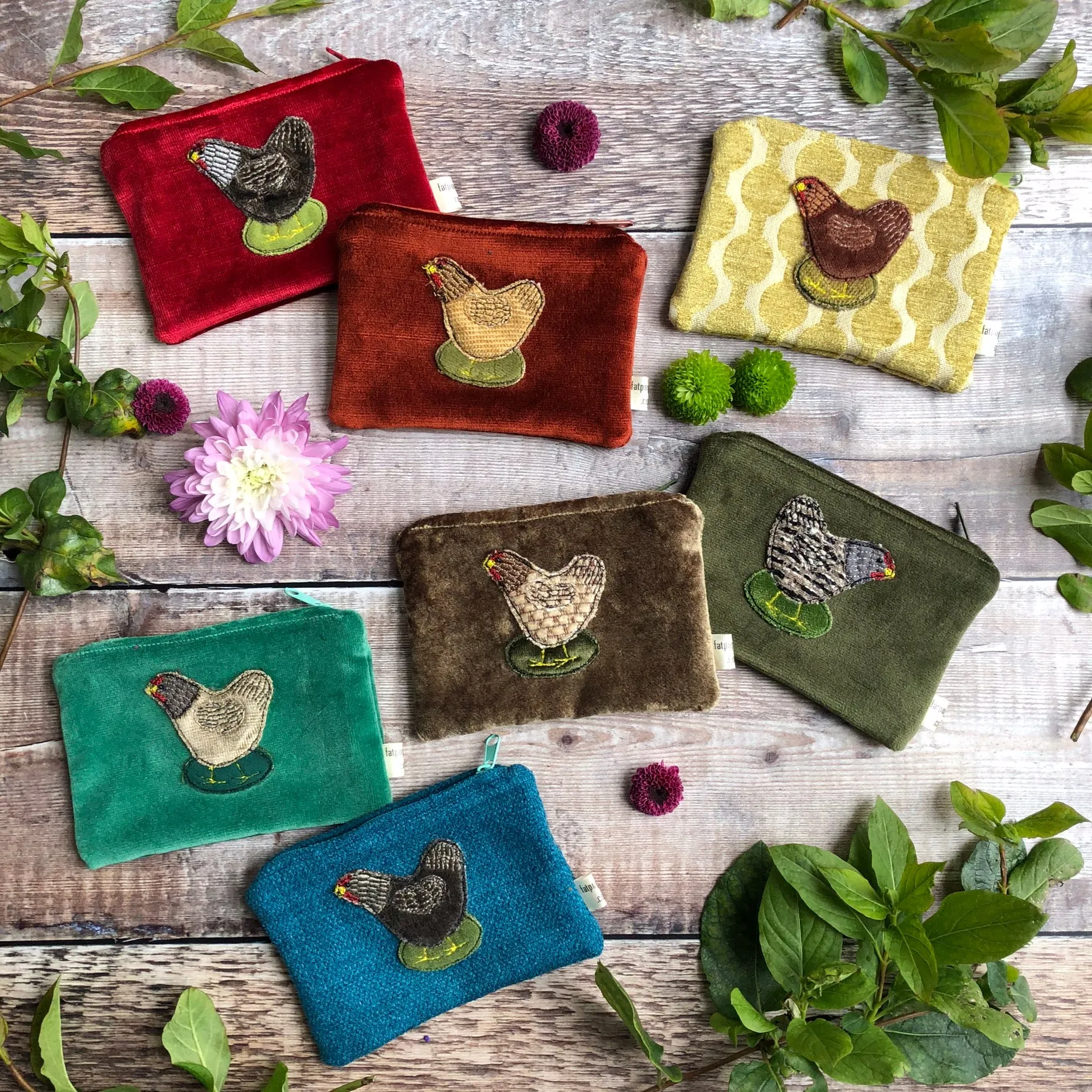 Coin purse - chickens