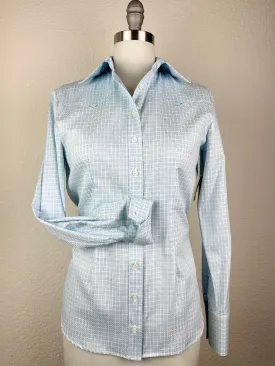 CR Western Pro Light Blue and Navy Italian Cotton