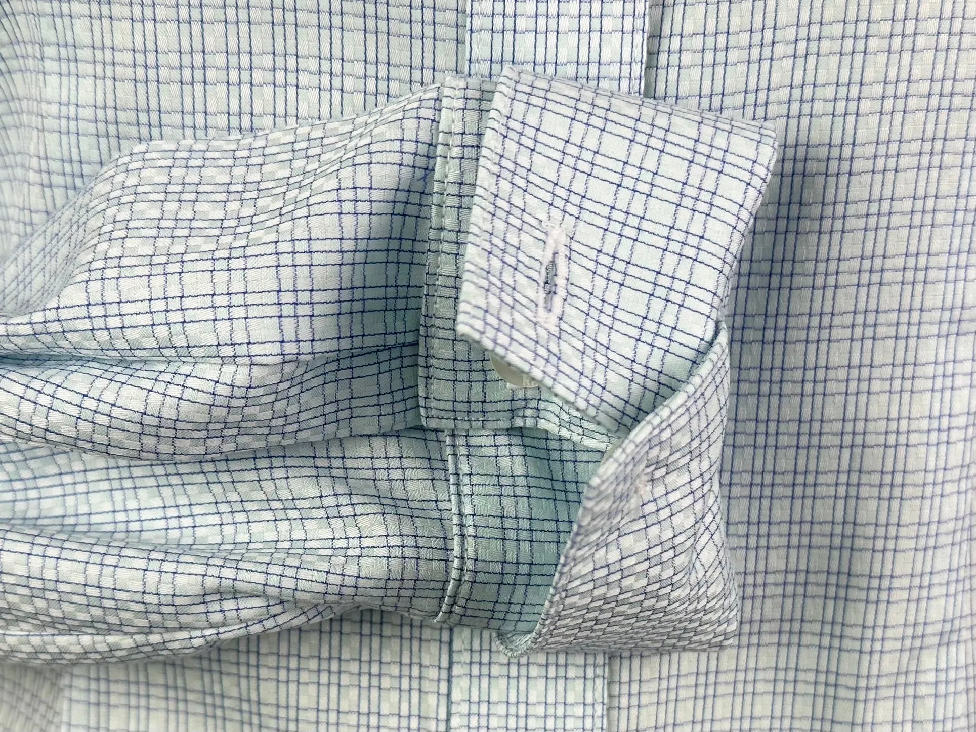 CR Western Pro Light Blue and Navy Italian Cotton