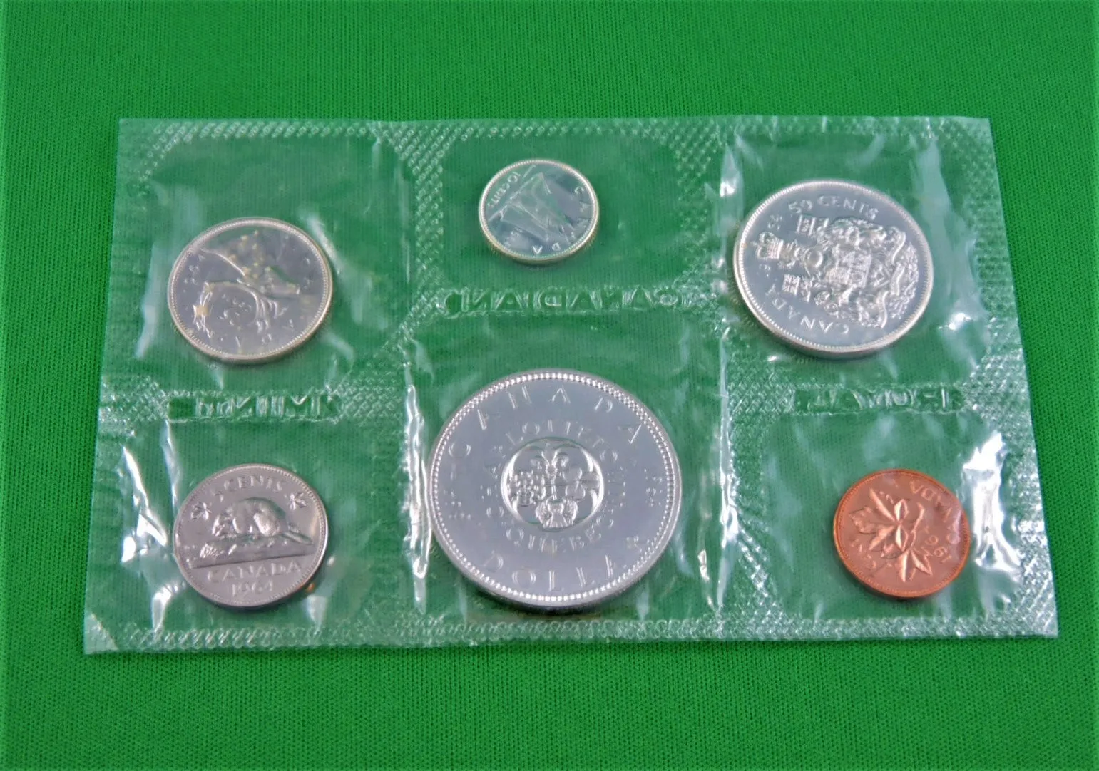 Currency - Coin Set - 1964 - RCM - Uncirculated Coin Set - Centennial of the 1864 Meetings in Charlottetown, PEI and Quebec City, QC