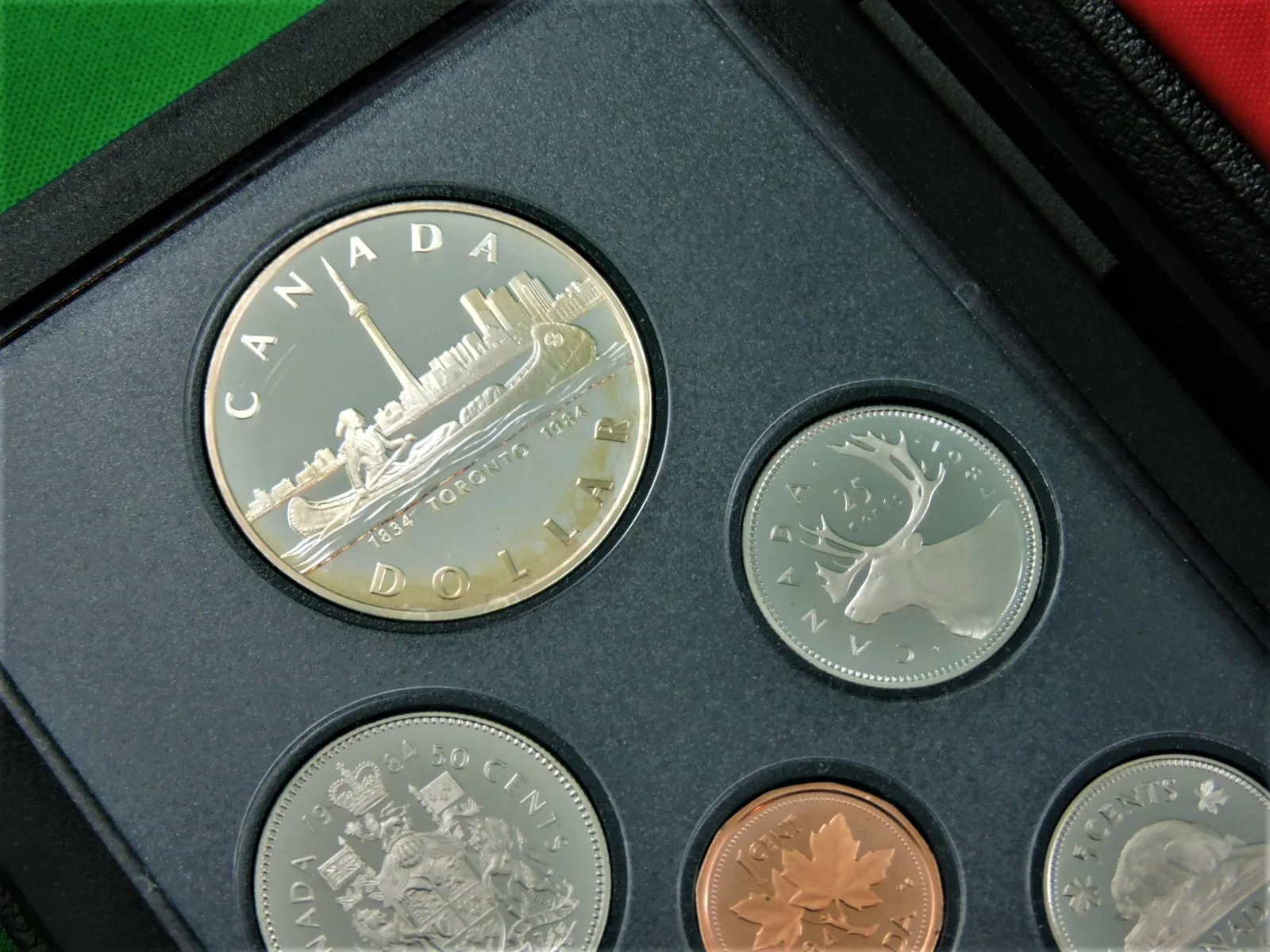 Currency - Coin Set - 1984 - RCM - Double Dollar Proof Set - 150th Anniversary of Toronto