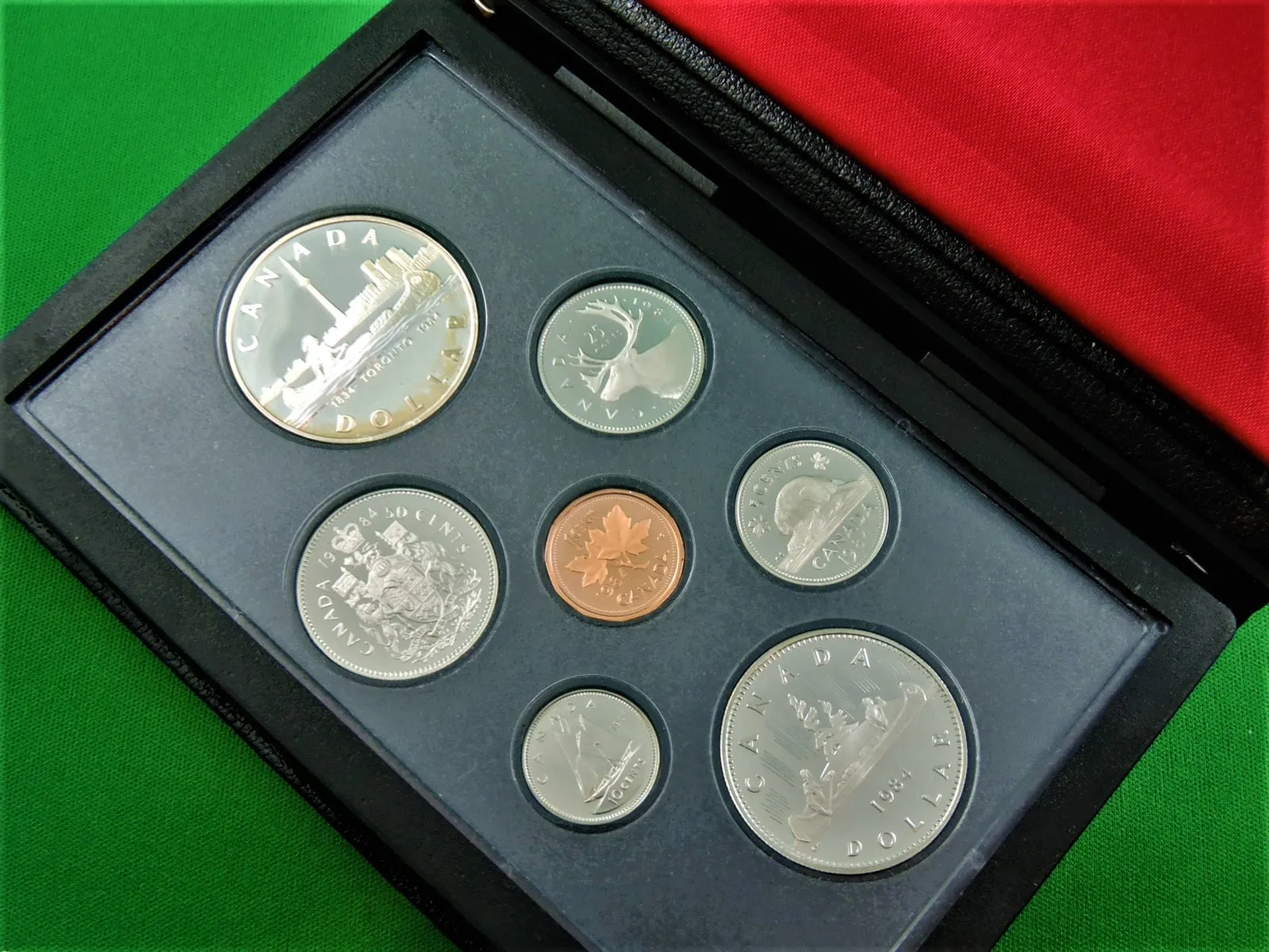 Currency - Coin Set - 1984 - RCM - Double Dollar Proof Set - 150th Anniversary of Toronto