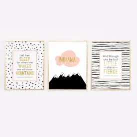 Custom Mountain Wall Prints - Let her Sleep/Move Mountains
