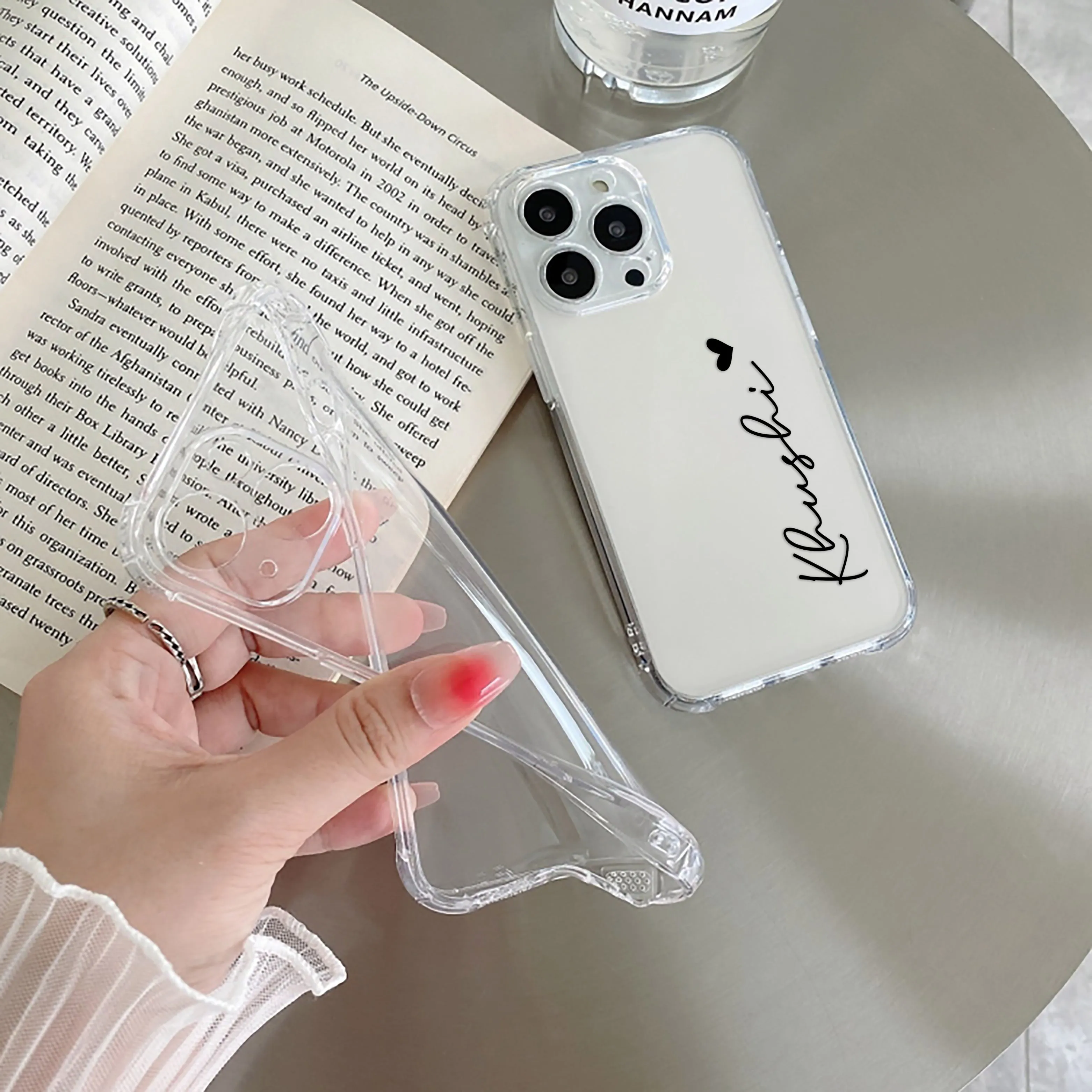 Customize Name Transparent Silicon Case For Redmi/Xiaomi