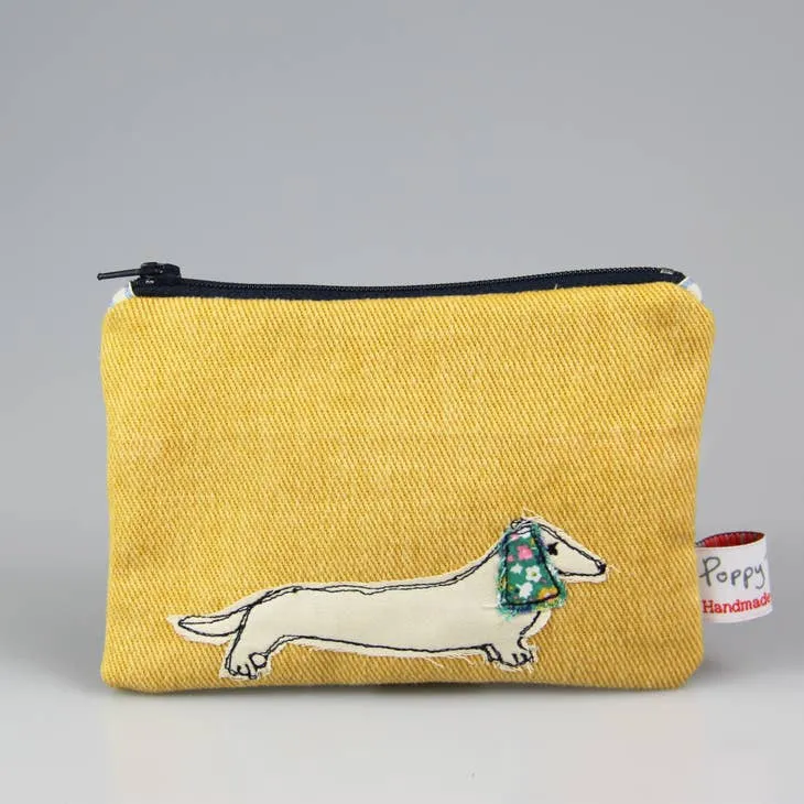 Dachshund Embroidered Coin Purse