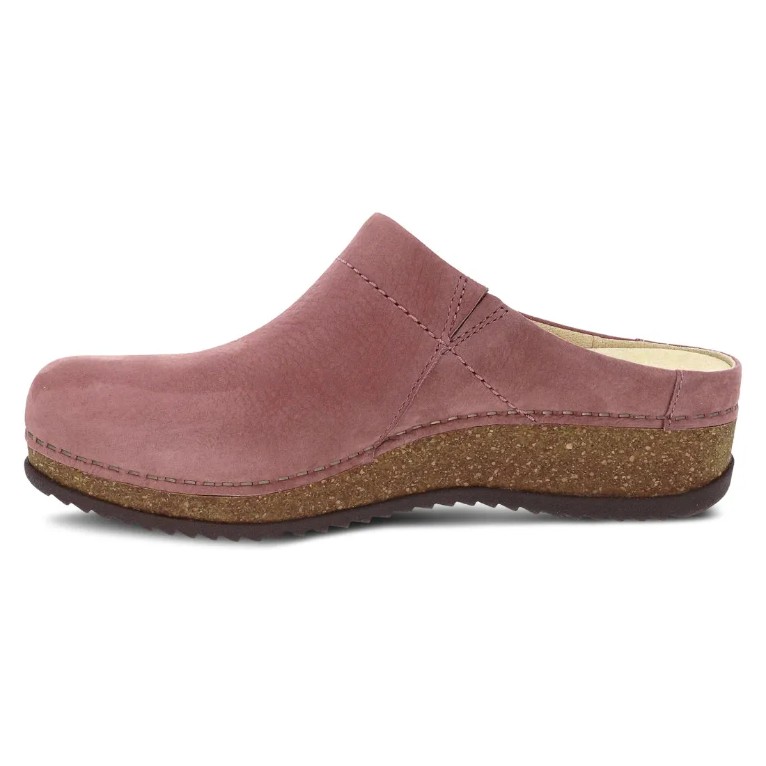 Dansko Mariella Womens Clog in Rose Milled Nubuck - Stylish Comfort Footwear