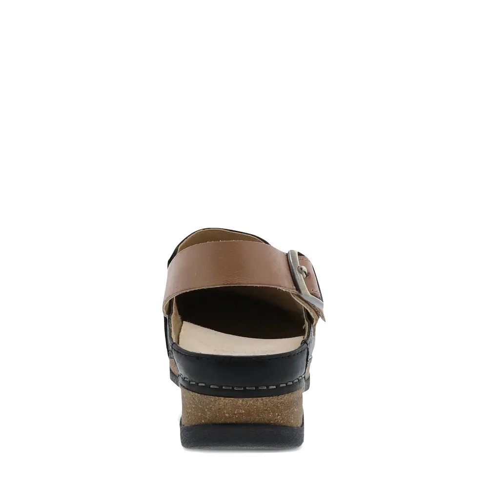 Optimized Title: Dansko Womens Merrin Leather Sling Back Clogs in Classic Black – Comfort and Style for Everyday Wear