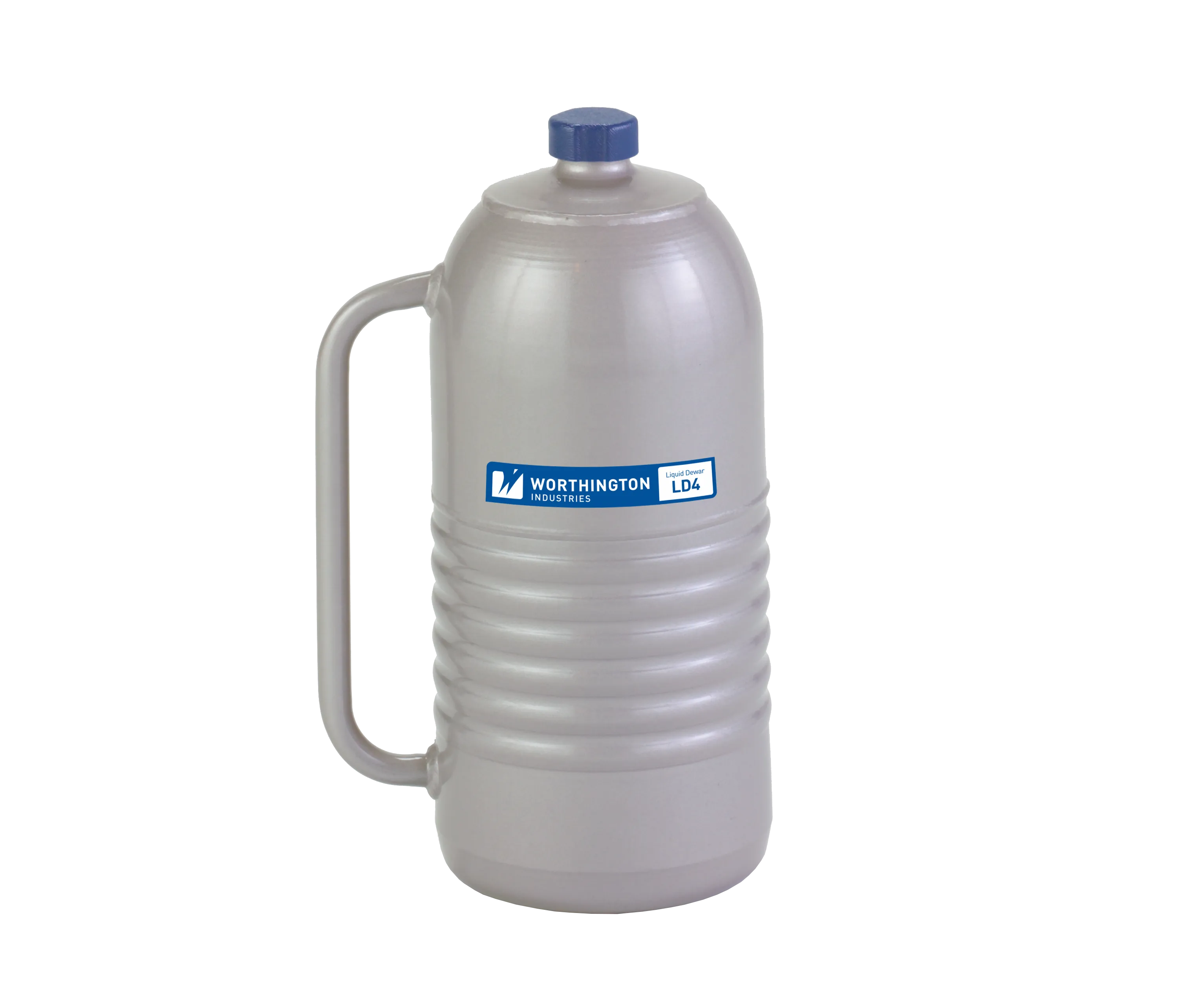 Insulated Dewar with 4-Liter Capacity and Pouring Handle - Single Unit