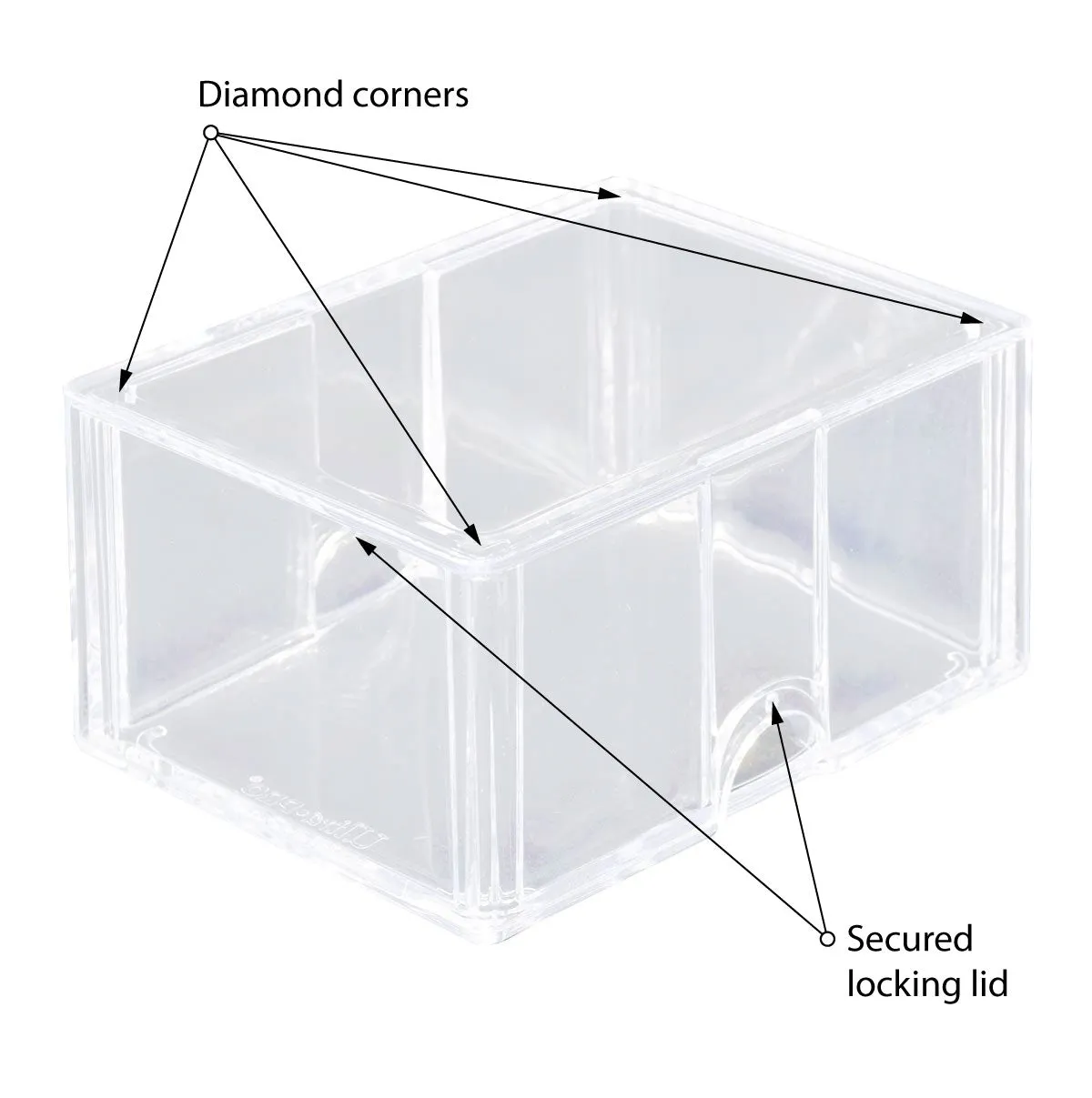 Diamond Corner 100  Card Storage Box