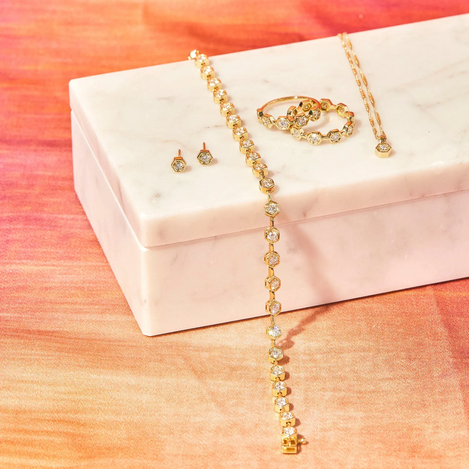 Diamond Hex Pendant