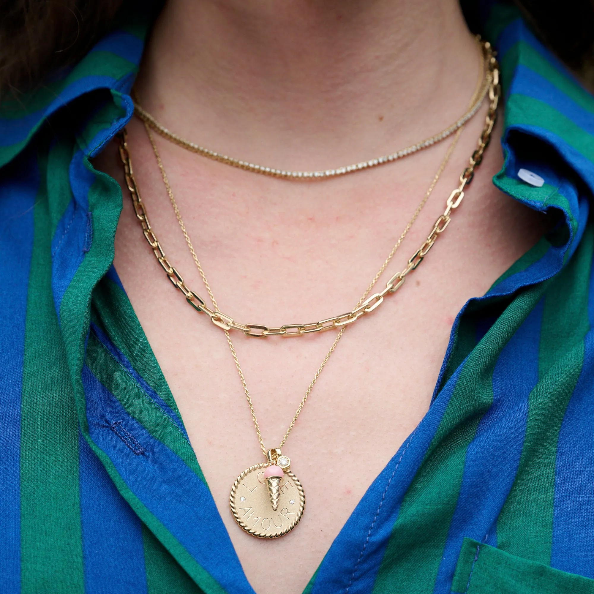 Diamond Hex Pendant