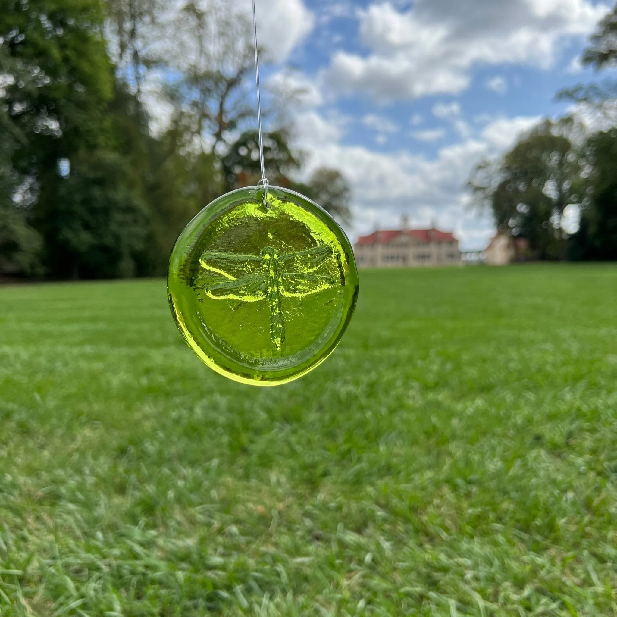 Dragonfly Glass Suncatcher - Blenko Glass
