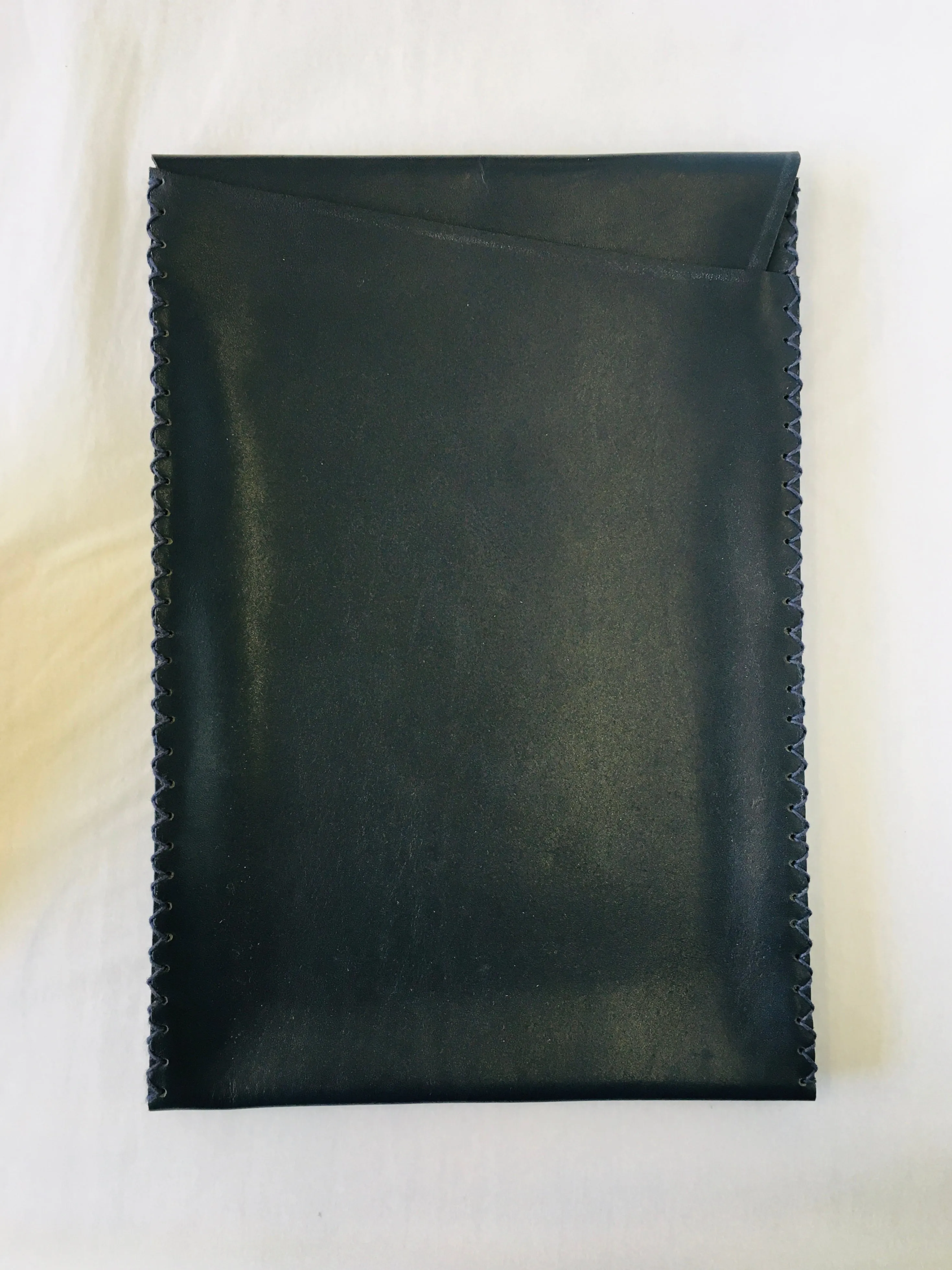 EARLYMADE Handmade Leather Portfolio - BLUE - LAST PIECE