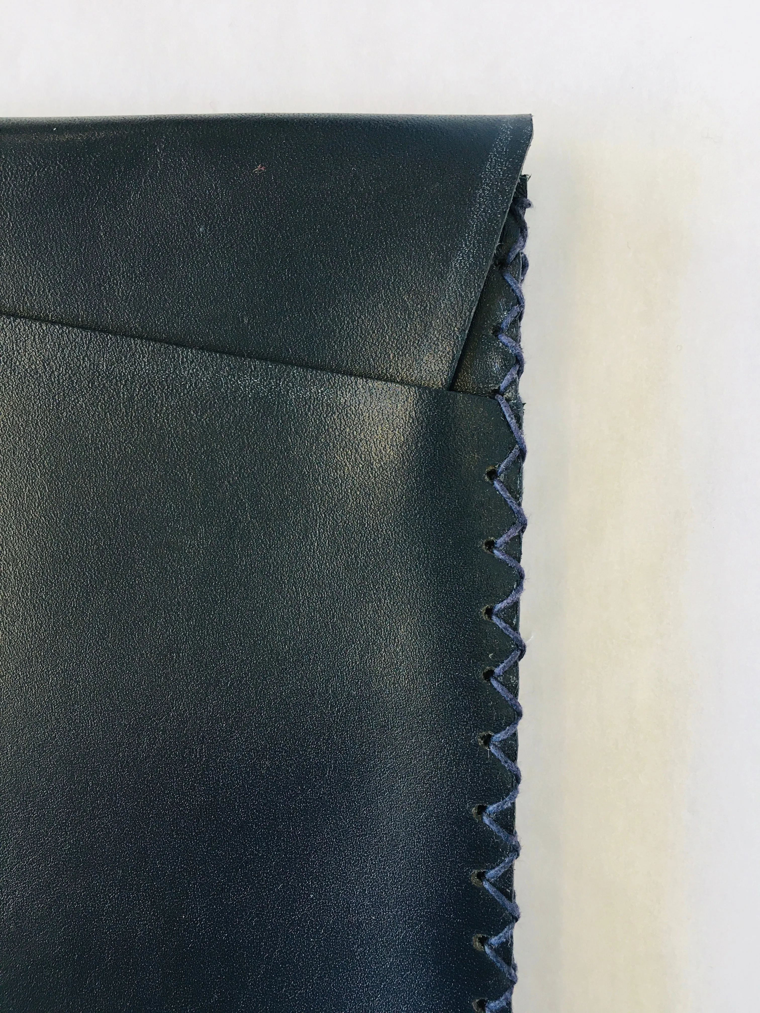 EARLYMADE Handmade Leather Portfolio - BLUE - LAST PIECE