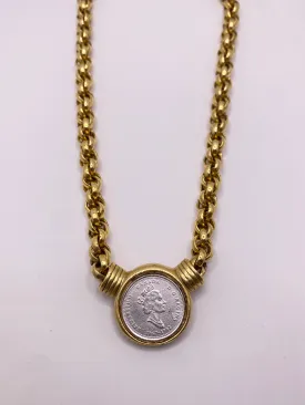 Elizabeth The 2nd Coin Necklace