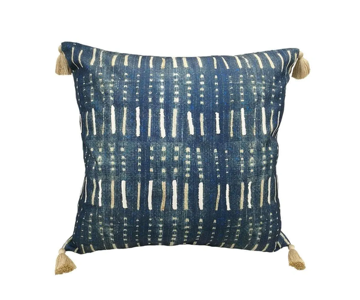 Embroidered Batik Pillow Cover