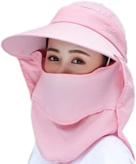 Fashion Outdoor UPF 50  UV Sun Protection Waterproof Quick Dry Breathable Face Neck Flap Cover Folding Sun Hat